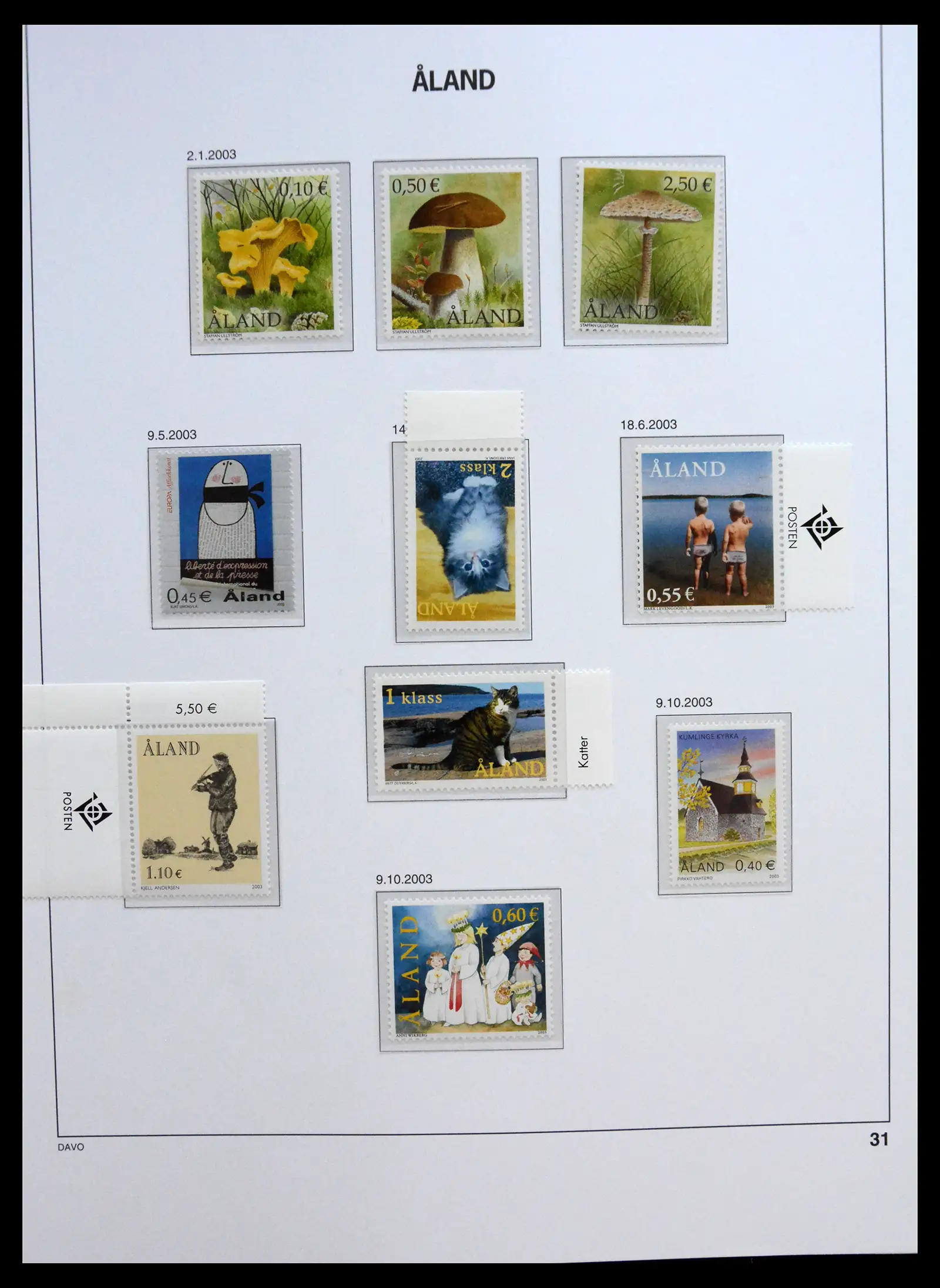 41319 0087 - Postzegelverzameling 41319 Aland postfris compleet 1983-2017.