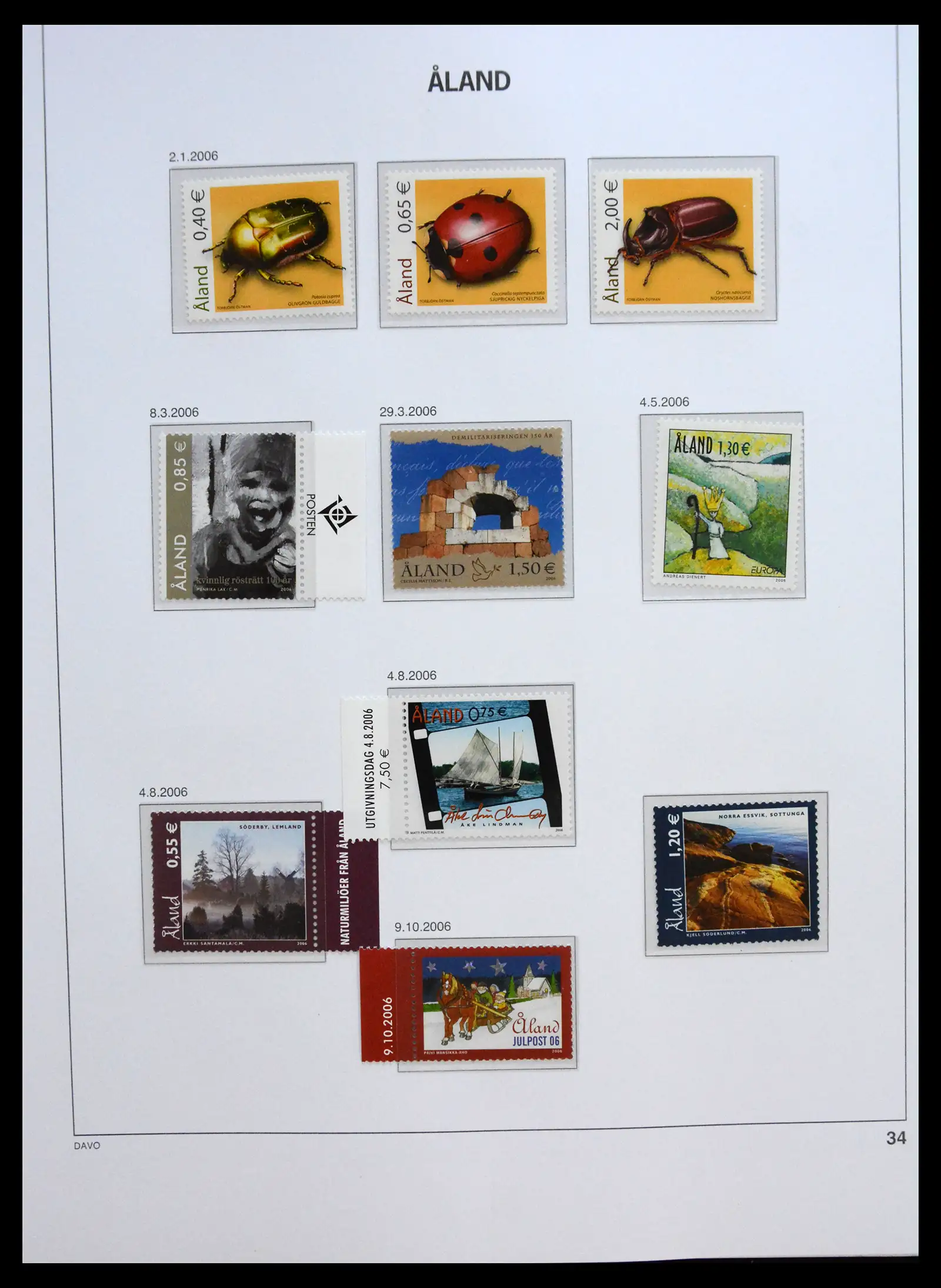 41319 0091 - Postzegelverzameling 41319 Aland postfris compleet 1983-2017.