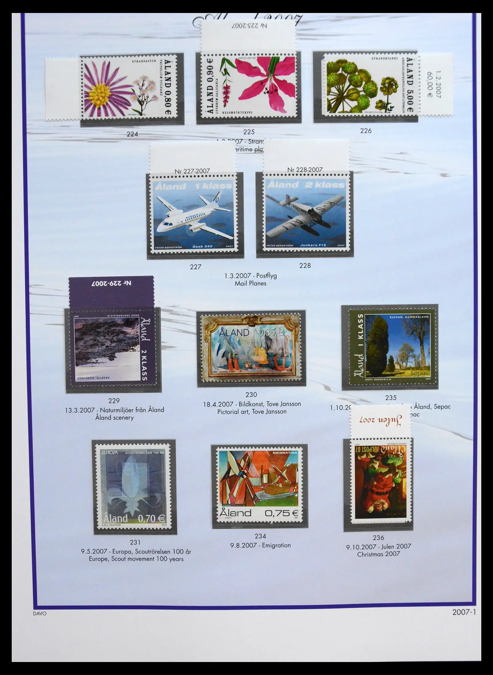 41319 0092 - Postzegelverzameling 41319 Aland postfris compleet 1983-2017.