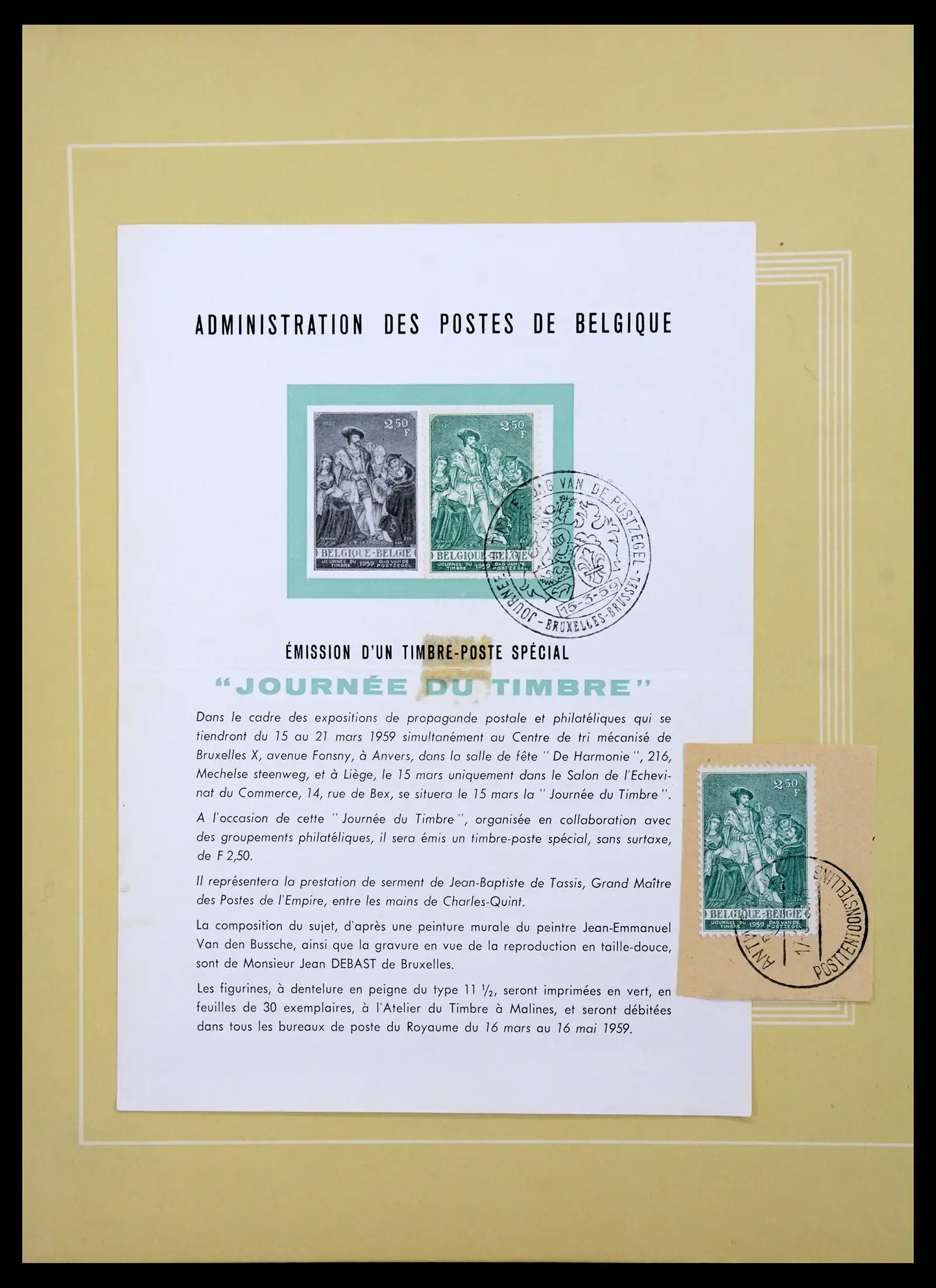 41329 0001 - Stamp collection 41329 Belgium 1869-1982.