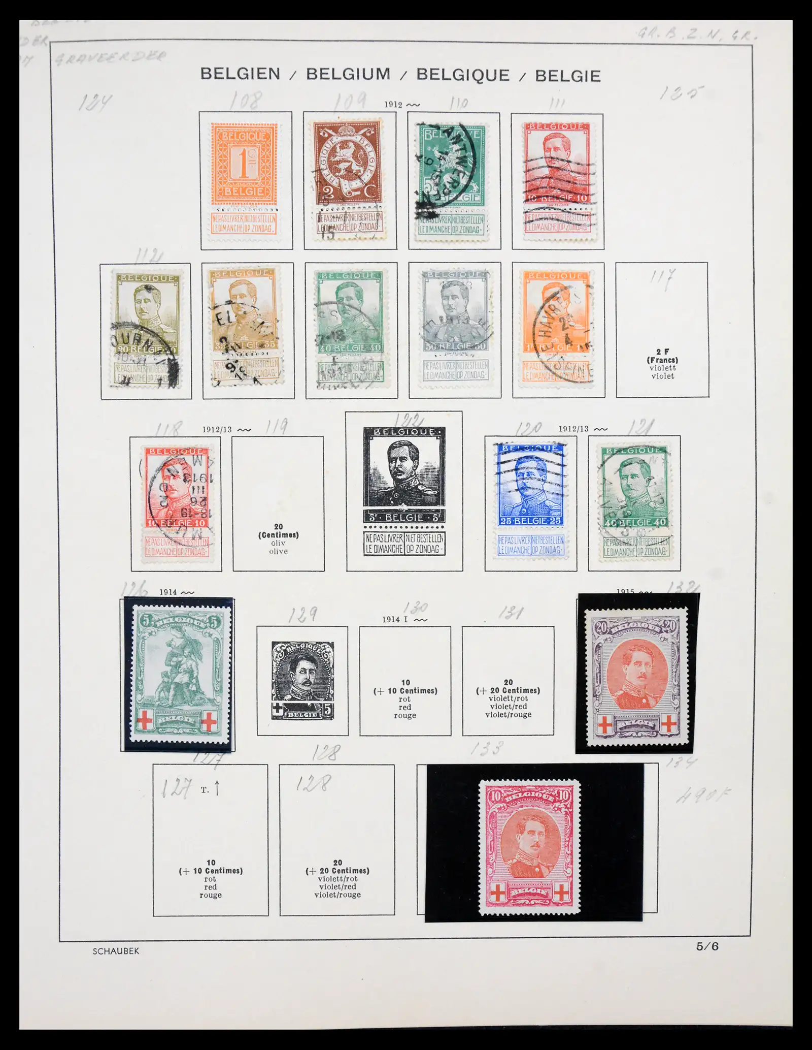 41329 0006 - Stamp collection 41329 Belgium 1869-1982.