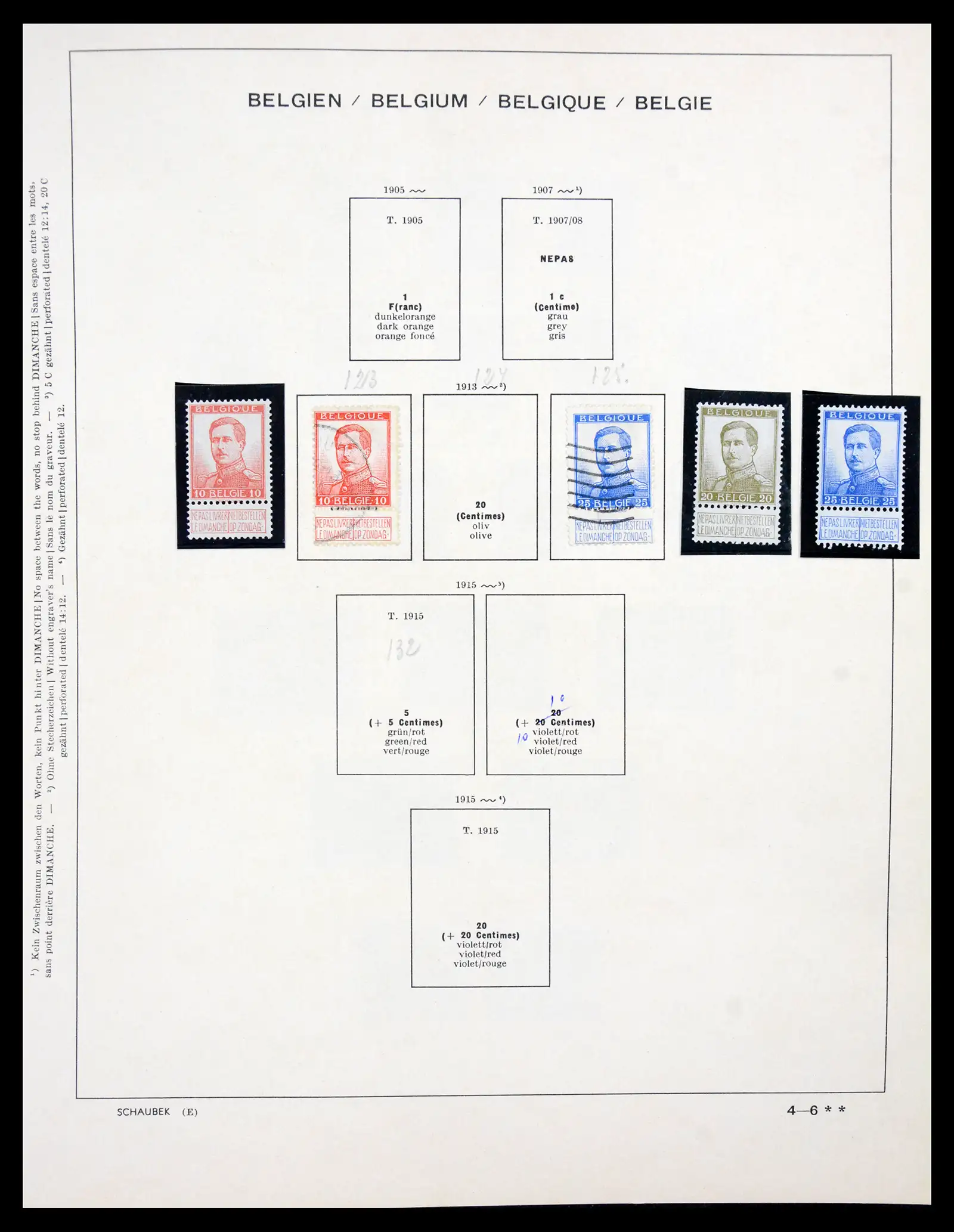 41329 0007 - Stamp collection 41329 Belgium 1869-1982.