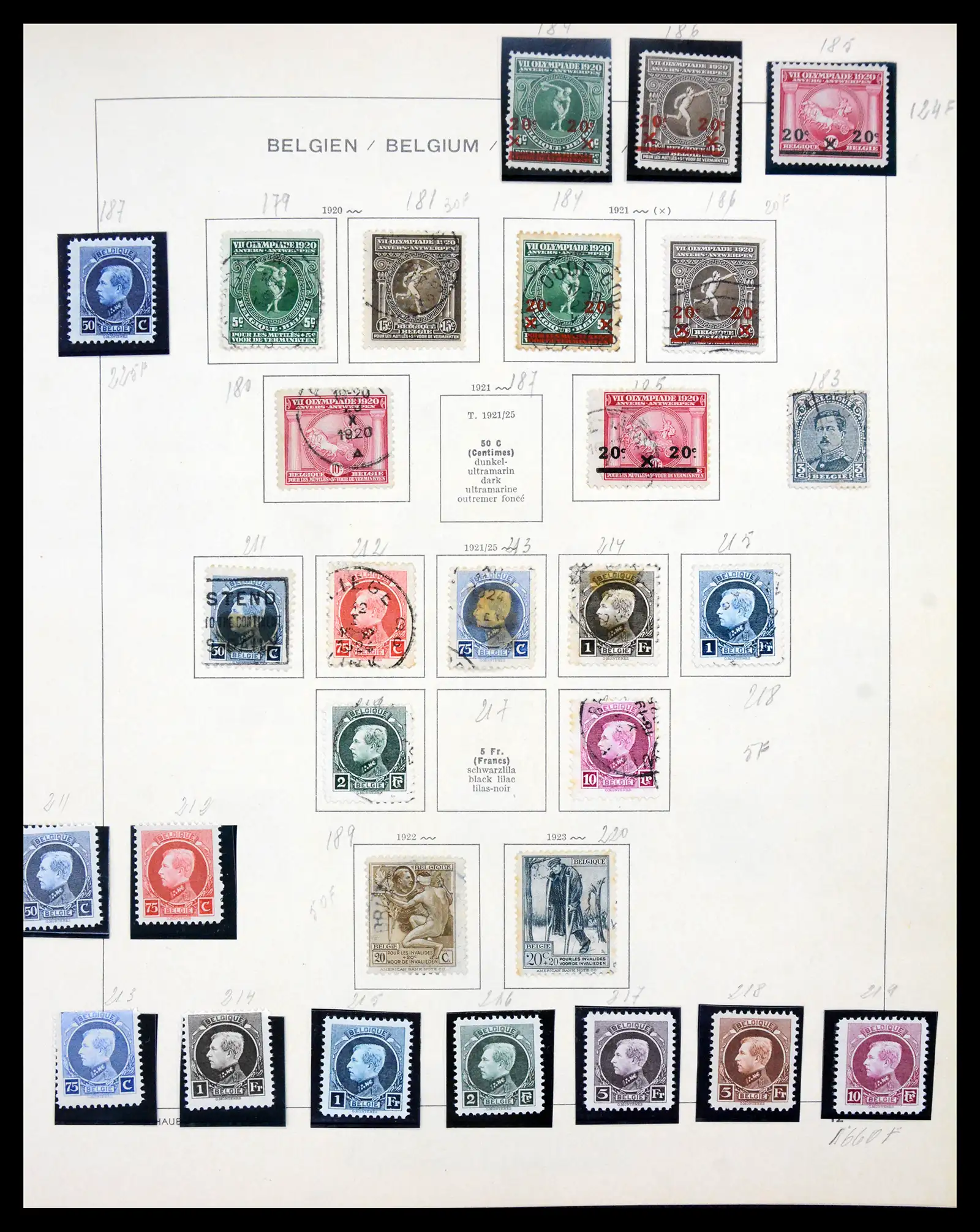 41329 0010 - Stamp collection 41329 Belgium 1869-1982.