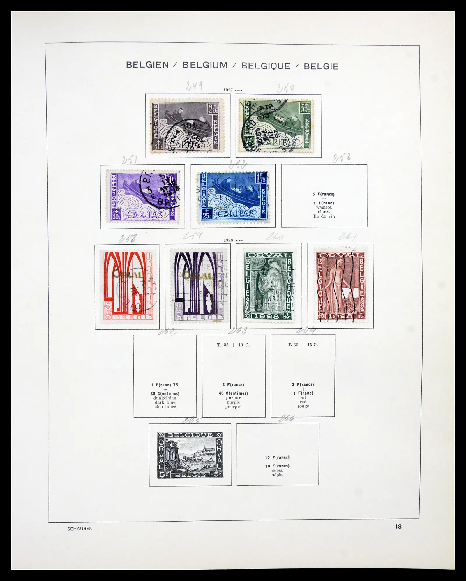41329 0014 - Stamp collection 41329 Belgium 1869-1982.
