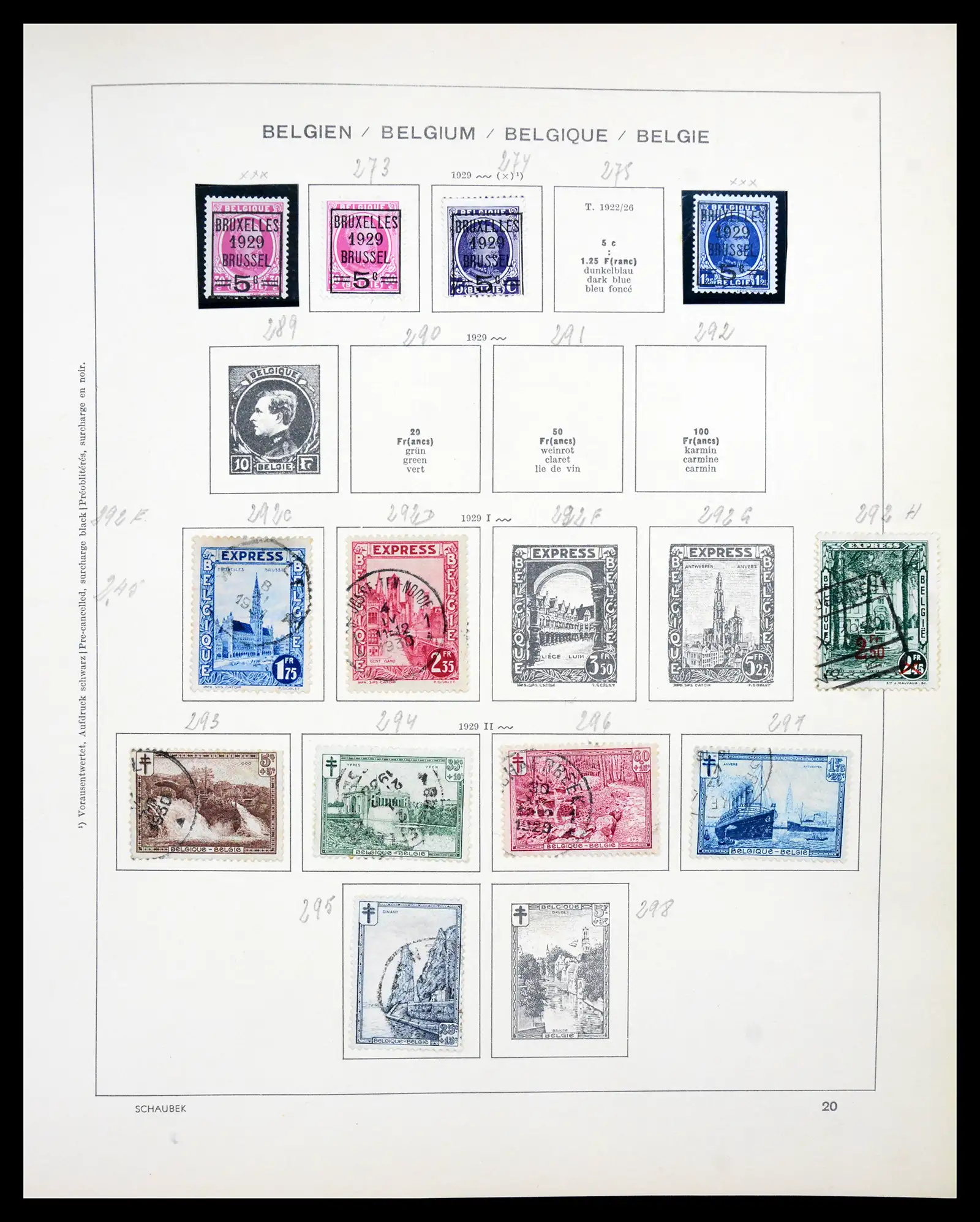 41329 0016 - Stamp collection 41329 Belgium 1869-1982.