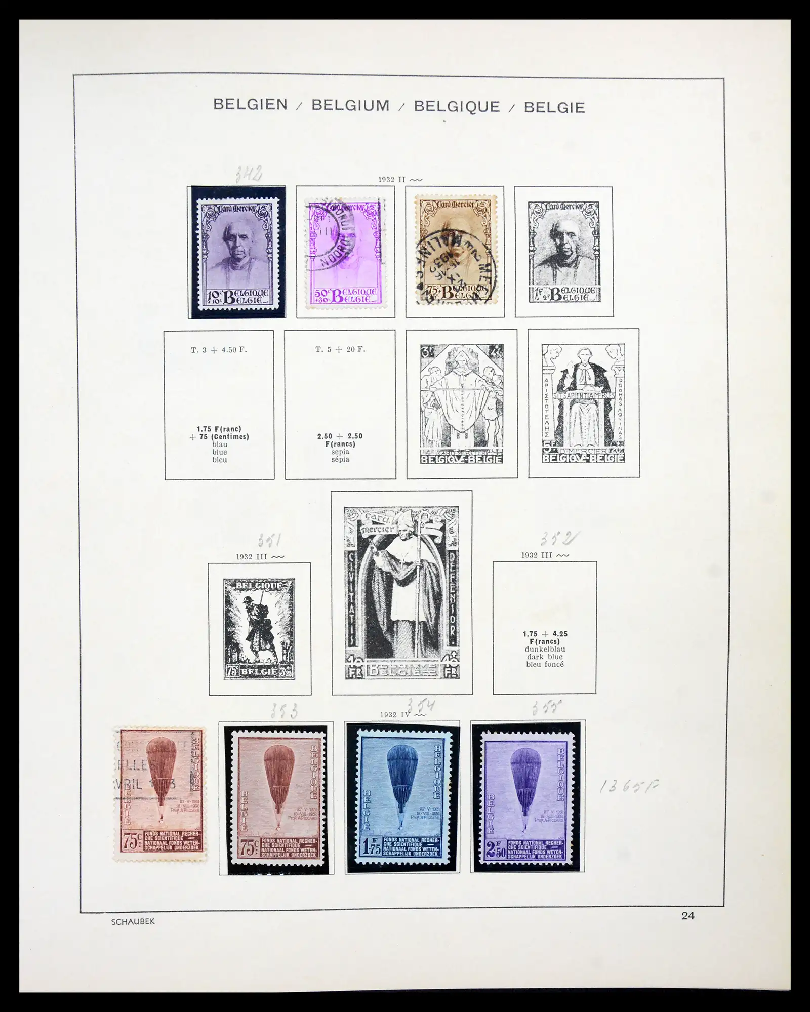 41329 0020 - Stamp collection 41329 Belgium 1869-1982.