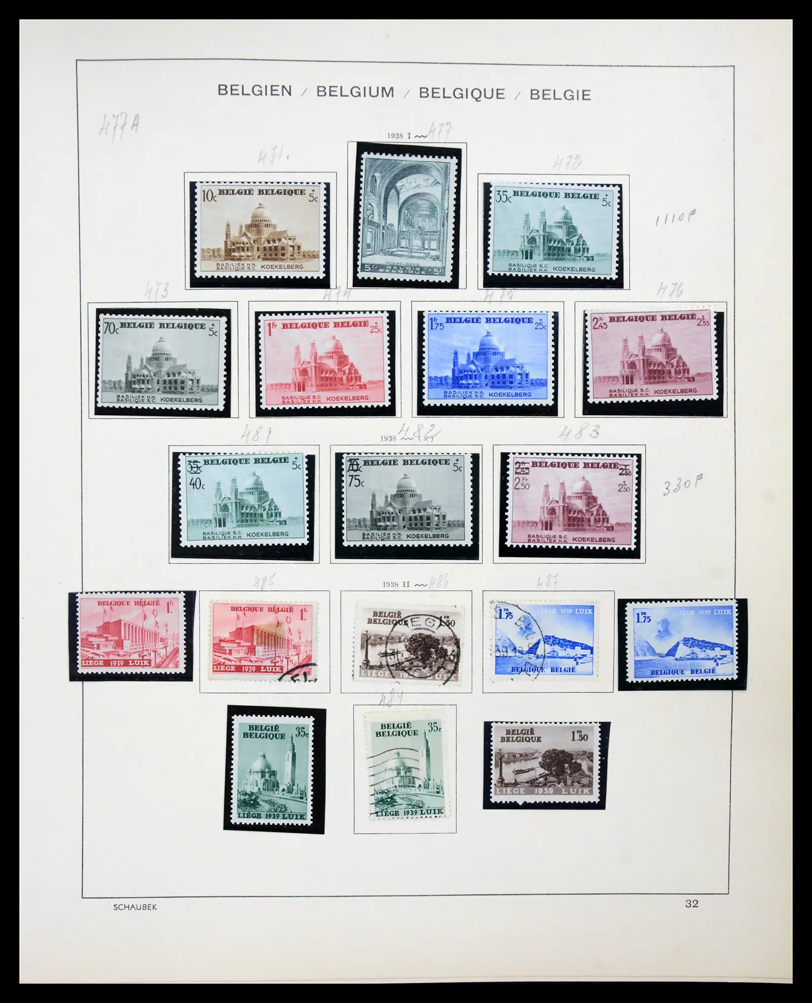 41329 0027 - Postzegelverzameling 41329 Belgie 1869-1982.