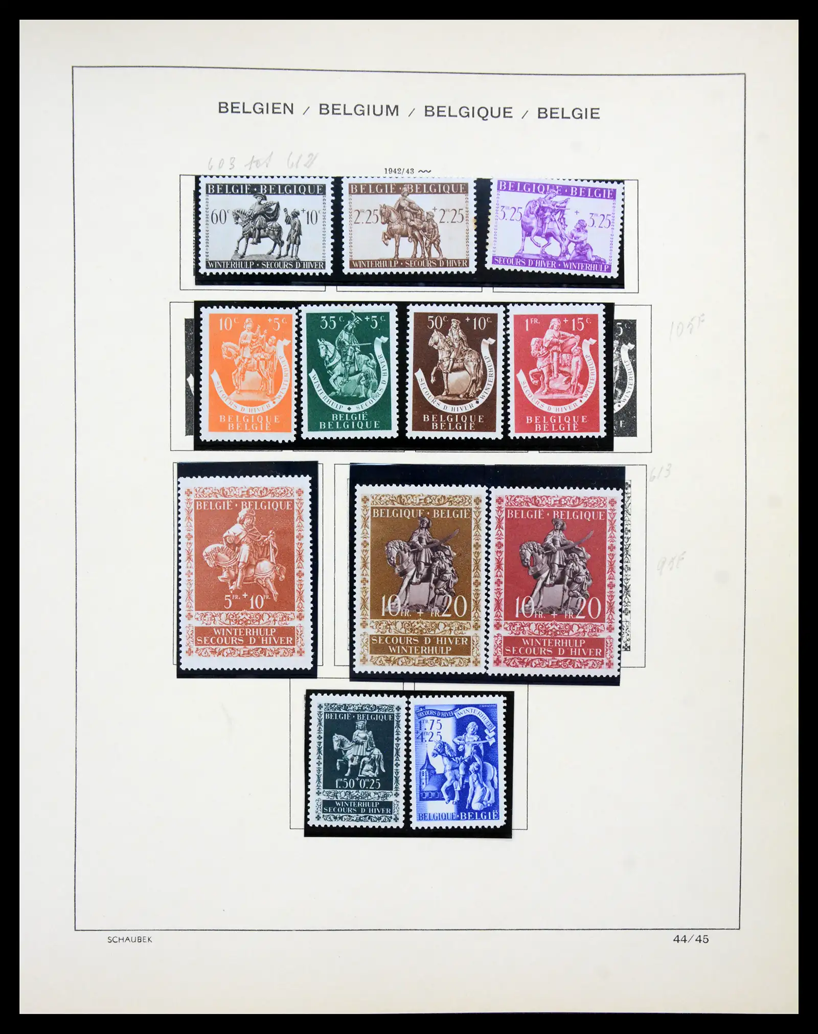 41329 0036 - Postzegelverzameling 41329 Belgie 1869-1982.