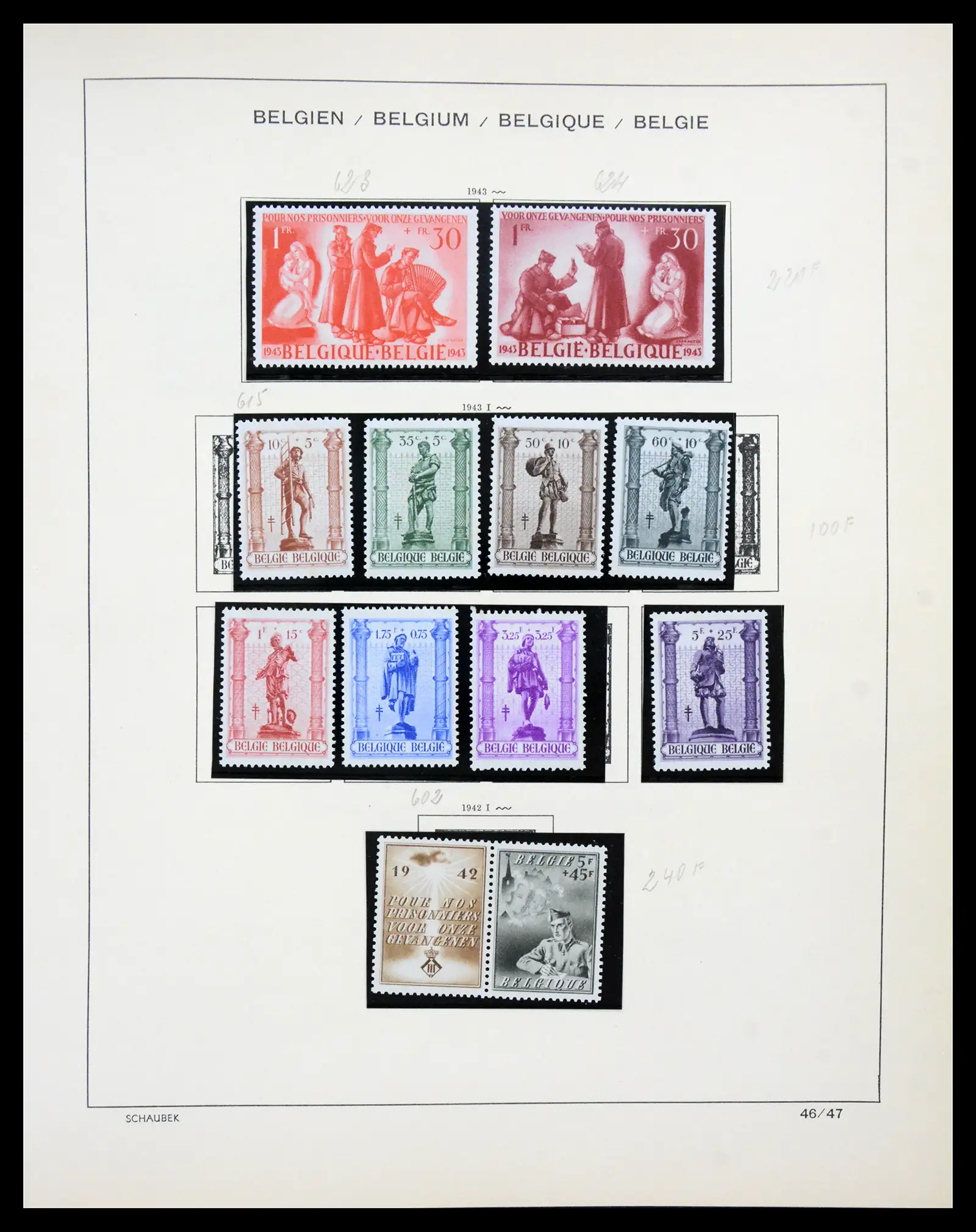 41329 0037 - Postzegelverzameling 41329 Belgie 1869-1982.