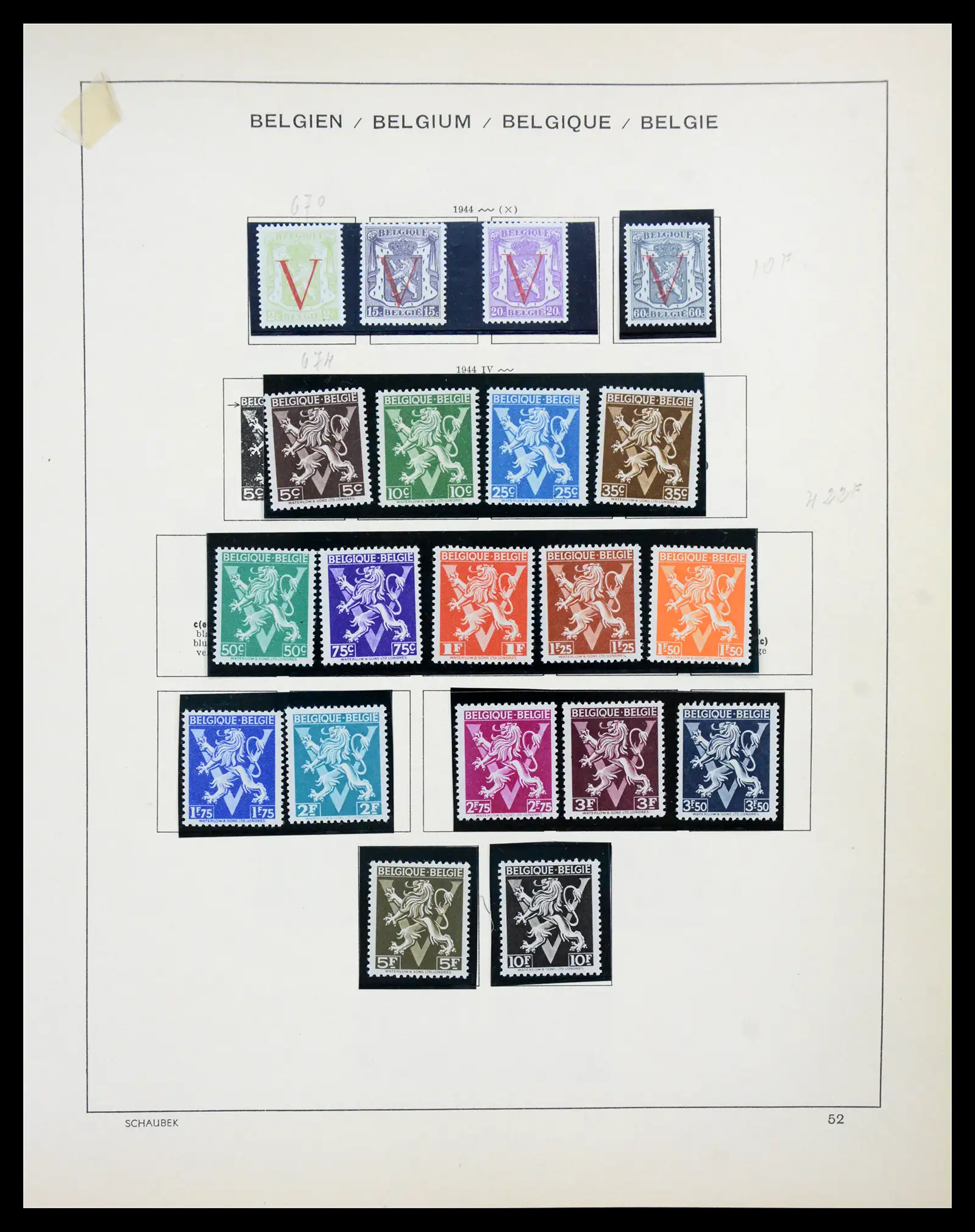 41329 0041 - Postzegelverzameling 41329 Belgie 1869-1982.
