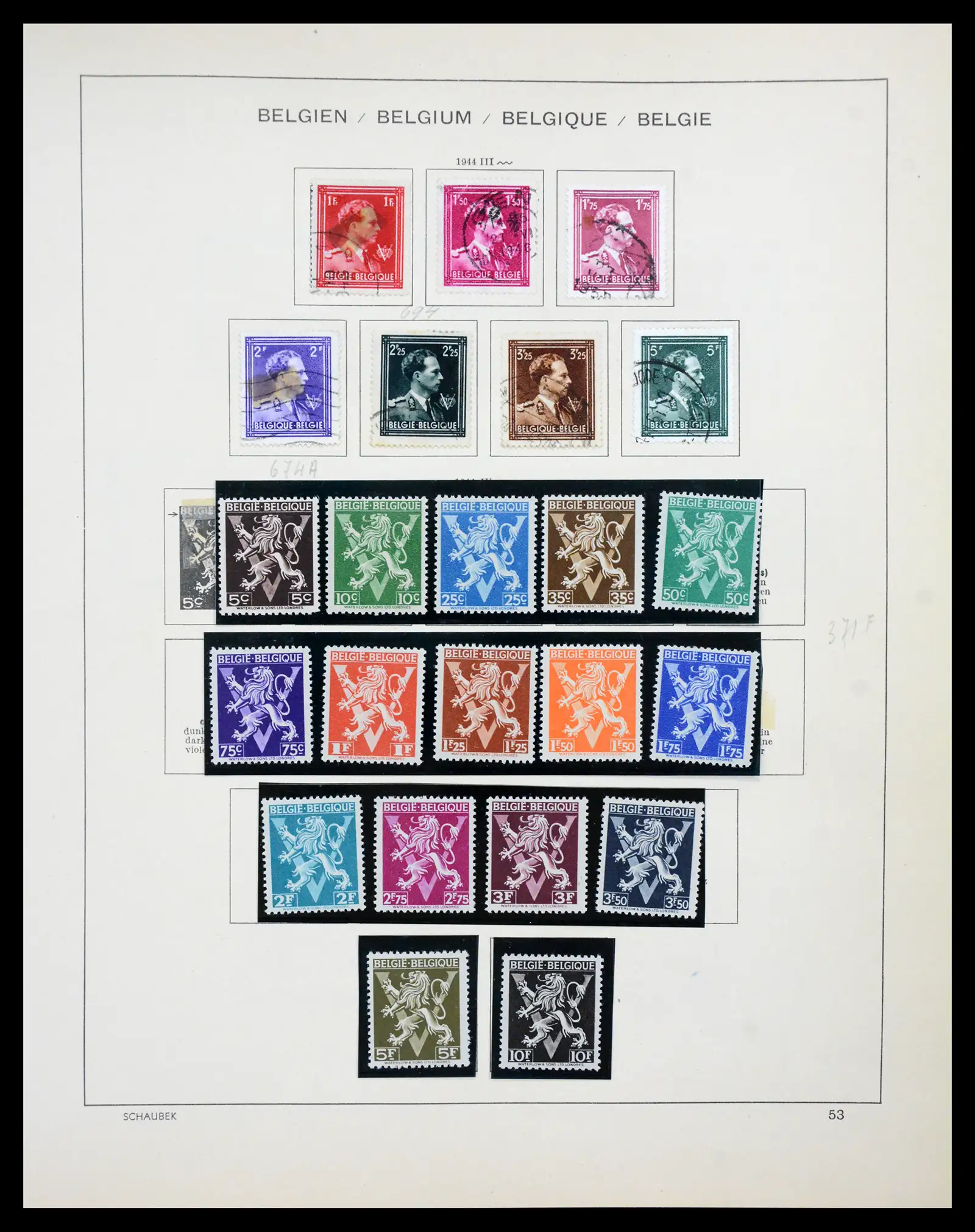 41329 0042 - Postzegelverzameling 41329 Belgie 1869-1982.