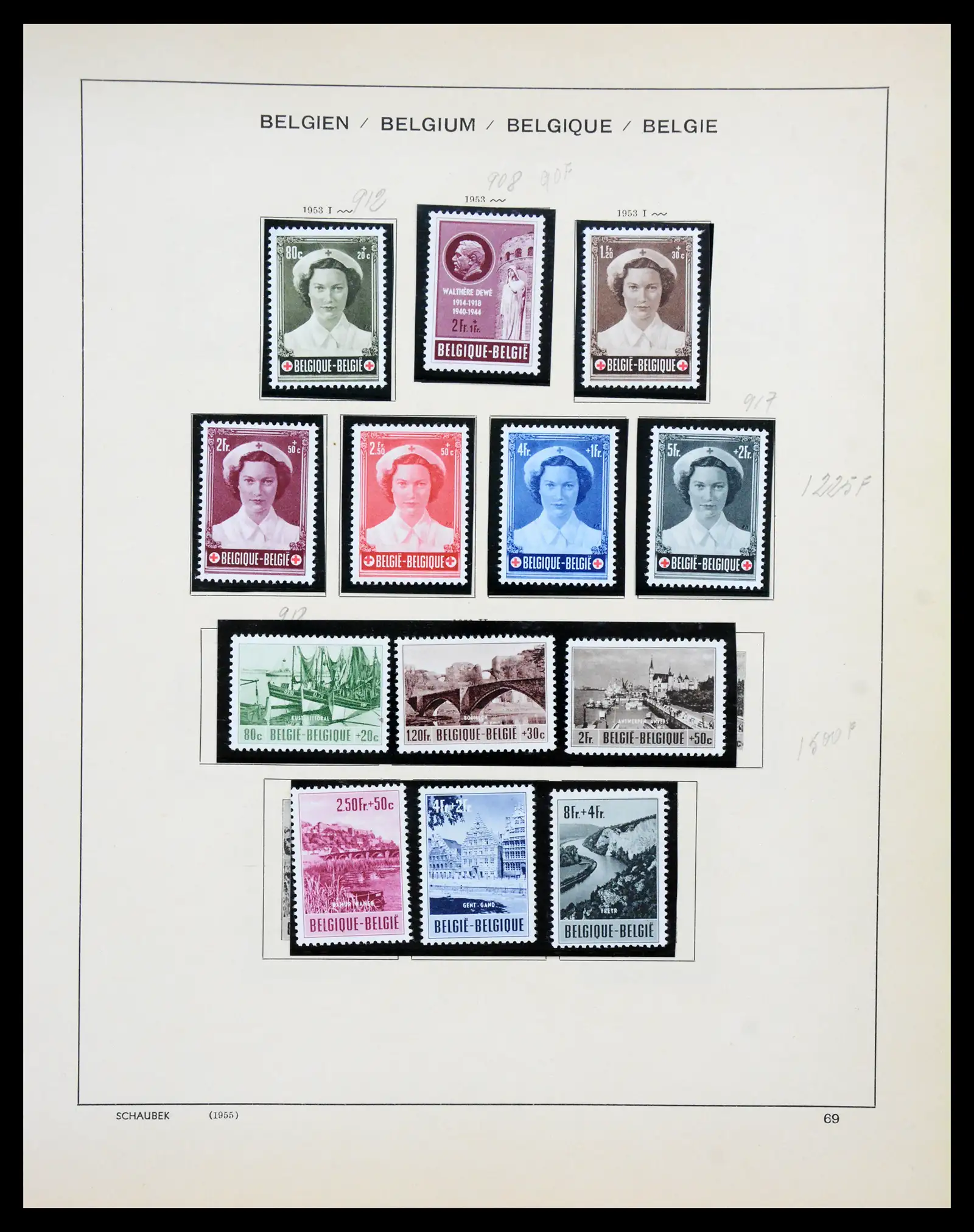 41329 0058 - Postzegelverzameling 41329 Belgie 1869-1982.