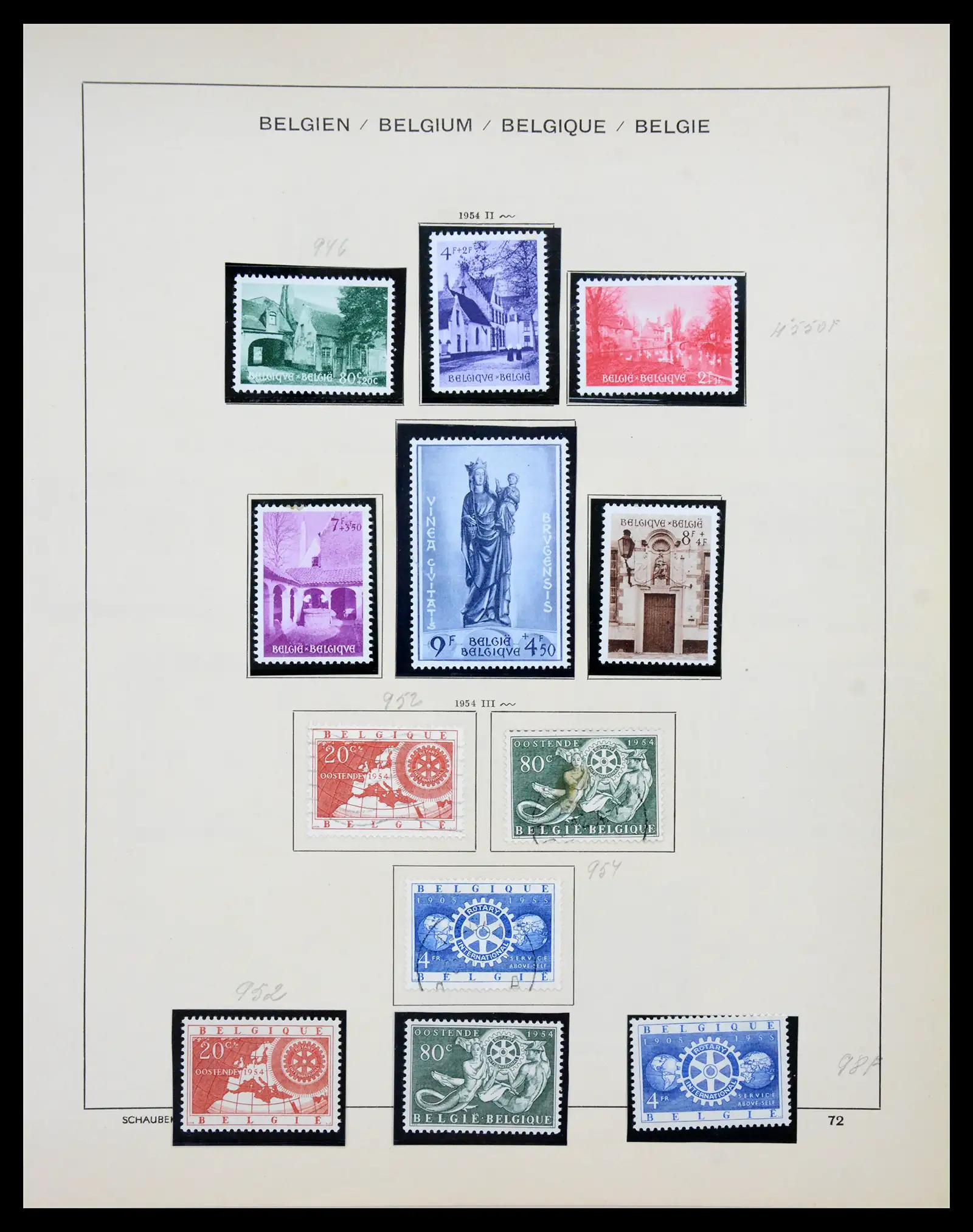 41329 0061 - Postzegelverzameling 41329 Belgie 1869-1982.