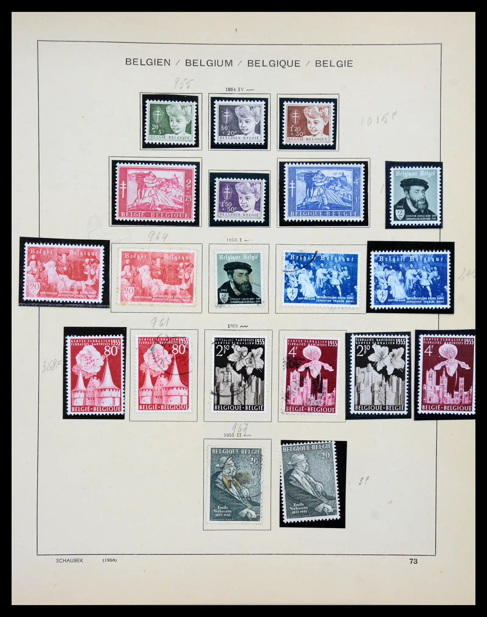 41329 0062 - Postzegelverzameling 41329 Belgie 1869-1982.