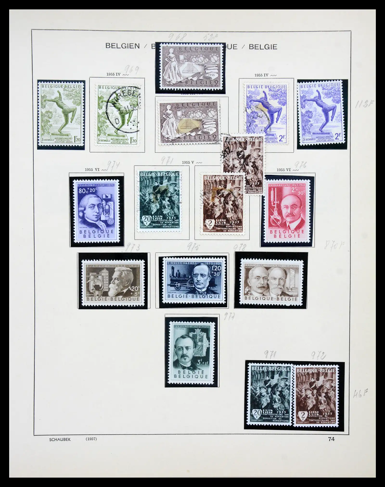 41329 0063 - Postzegelverzameling 41329 Belgie 1869-1982.