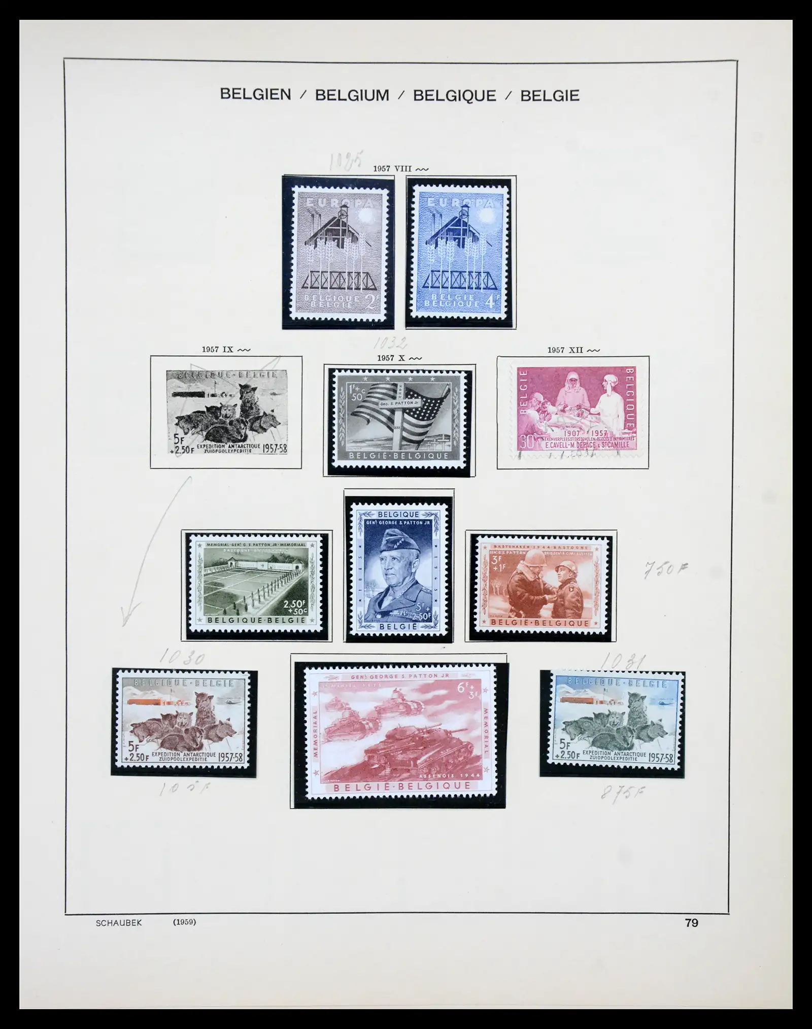 41329 0068 - Postzegelverzameling 41329 Belgie 1869-1982.