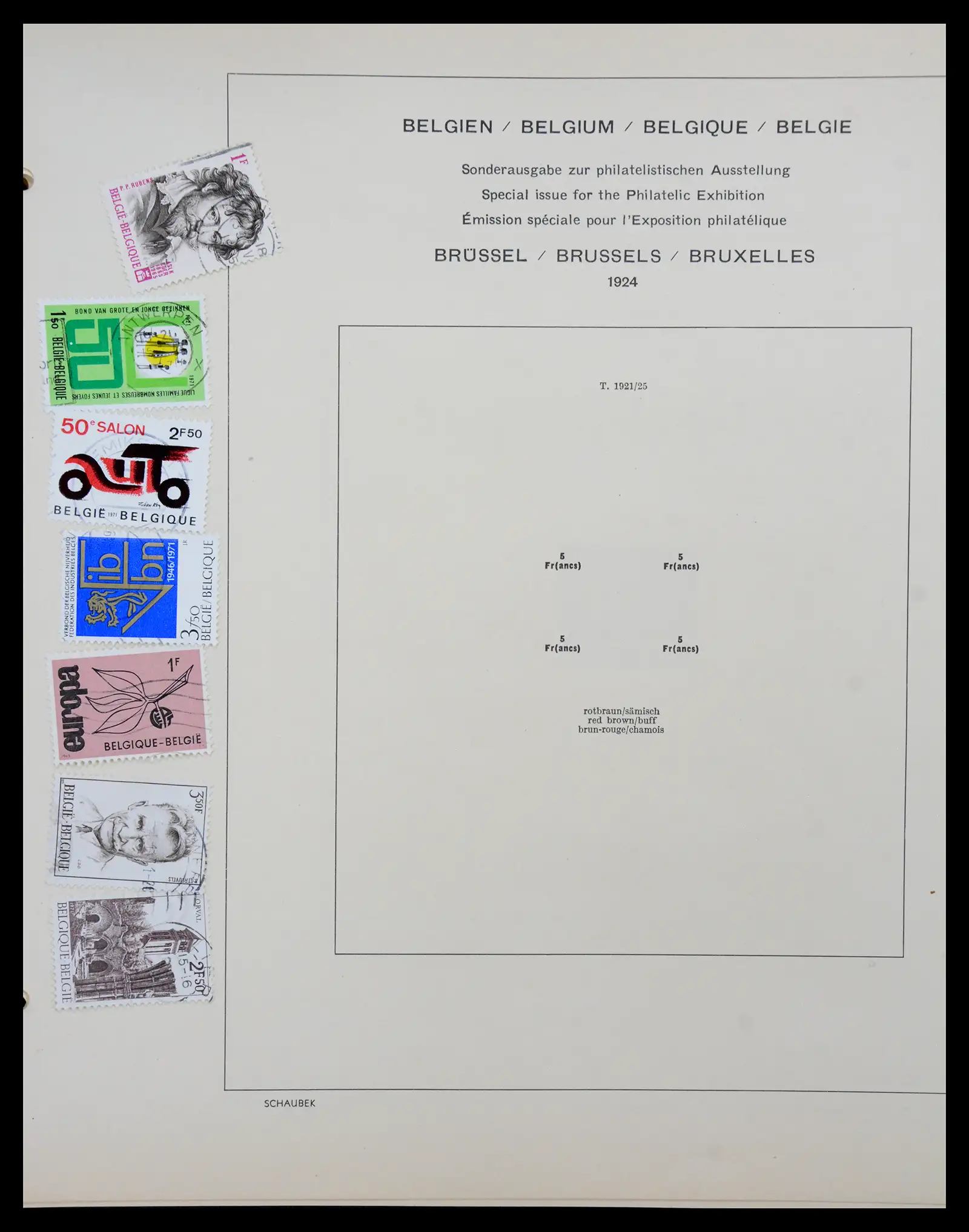 41329 0073 - Postzegelverzameling 41329 Belgie 1869-1982.