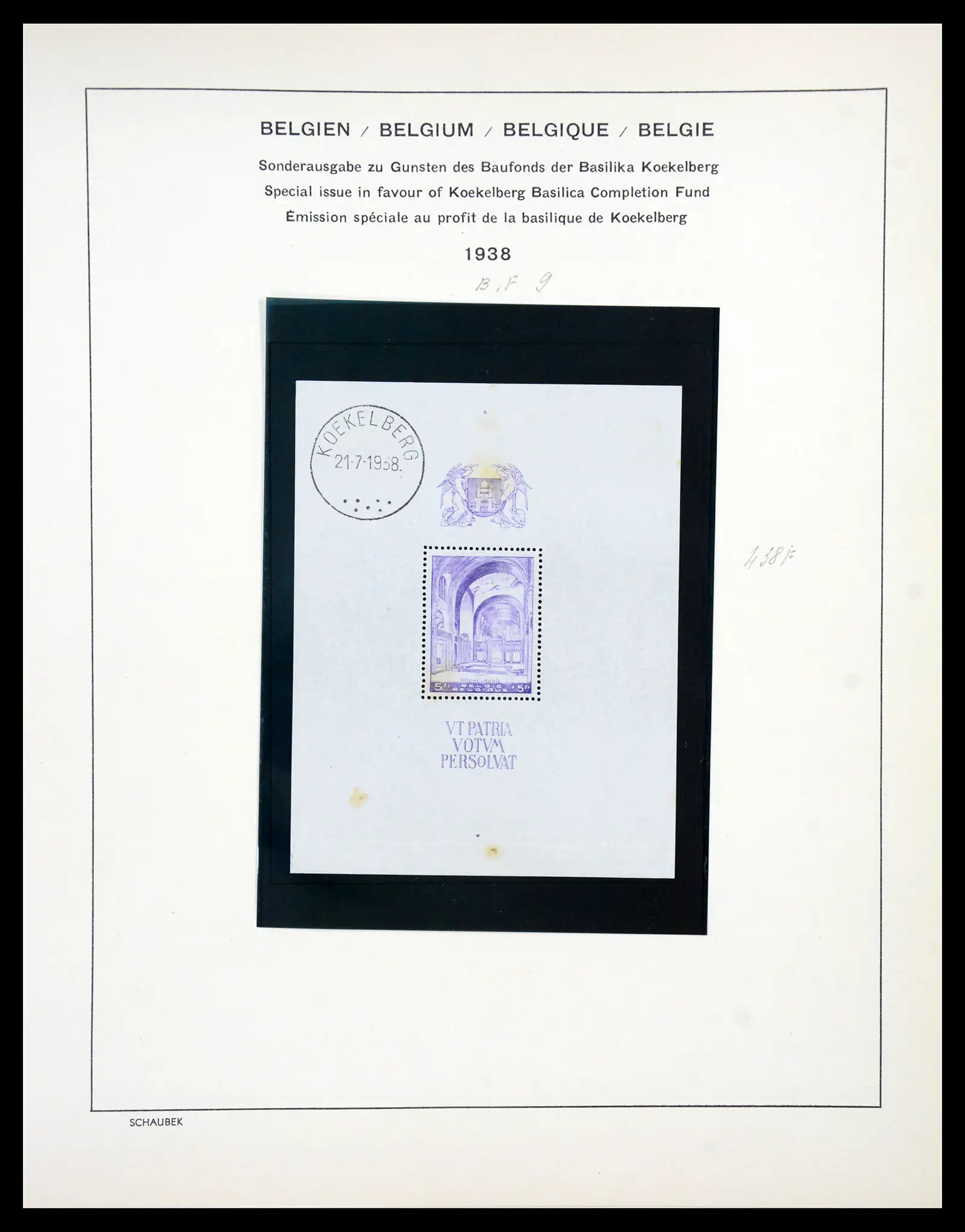 41329 0080 - Postzegelverzameling 41329 Belgie 1869-1982.