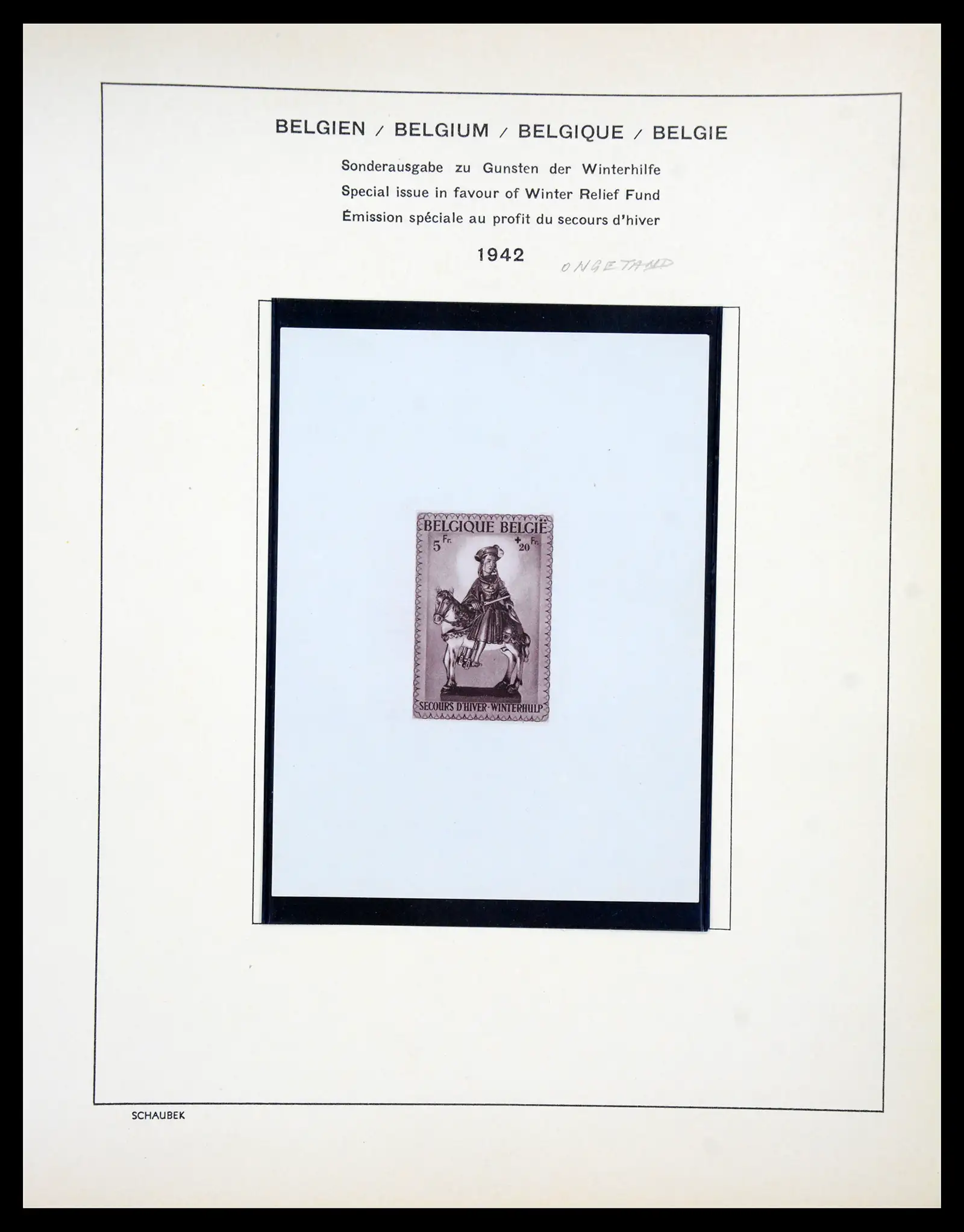 41329 0084 - Postzegelverzameling 41329 Belgie 1869-1982.