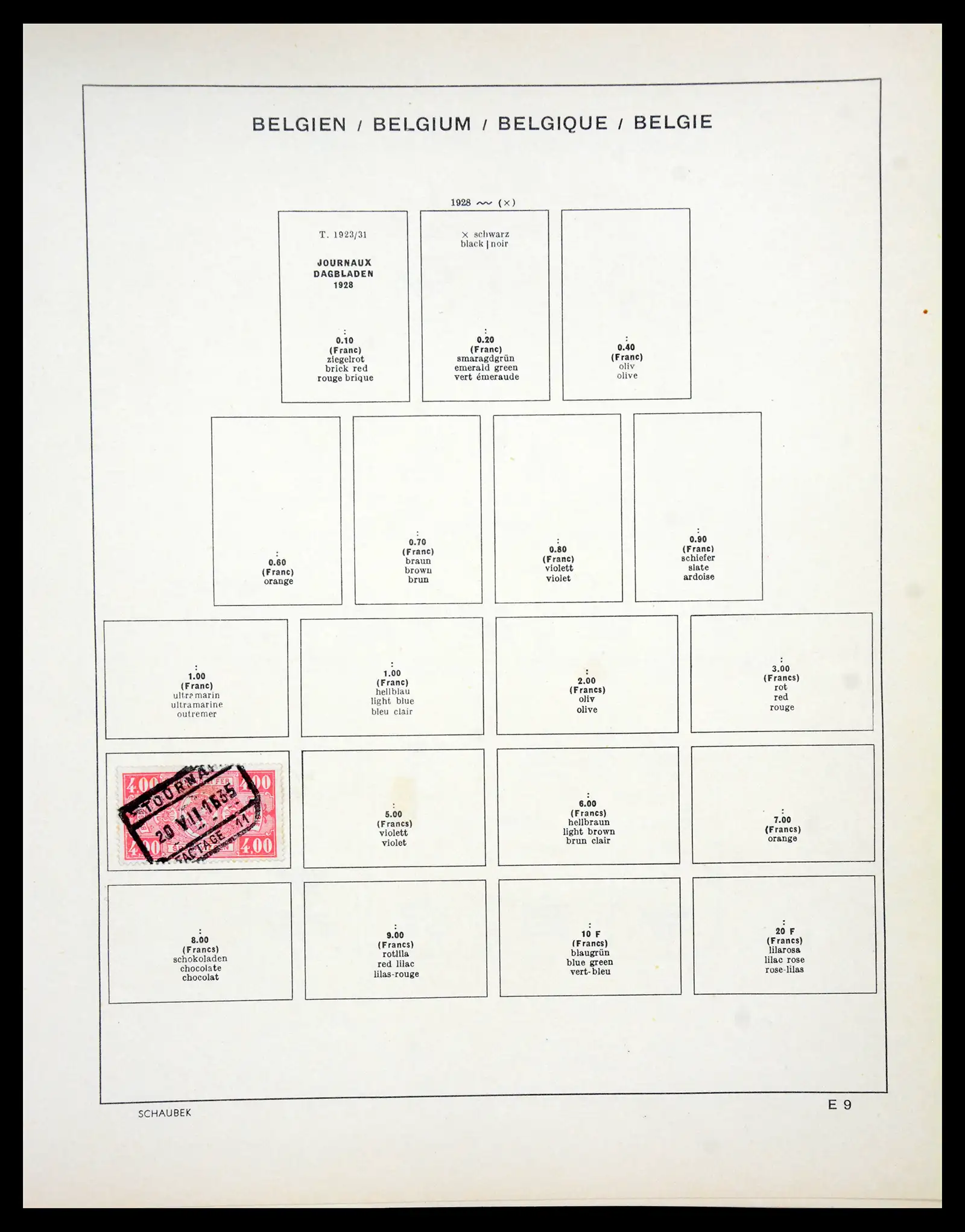 41329 0095 - Postzegelverzameling 41329 Belgie 1869-1982.