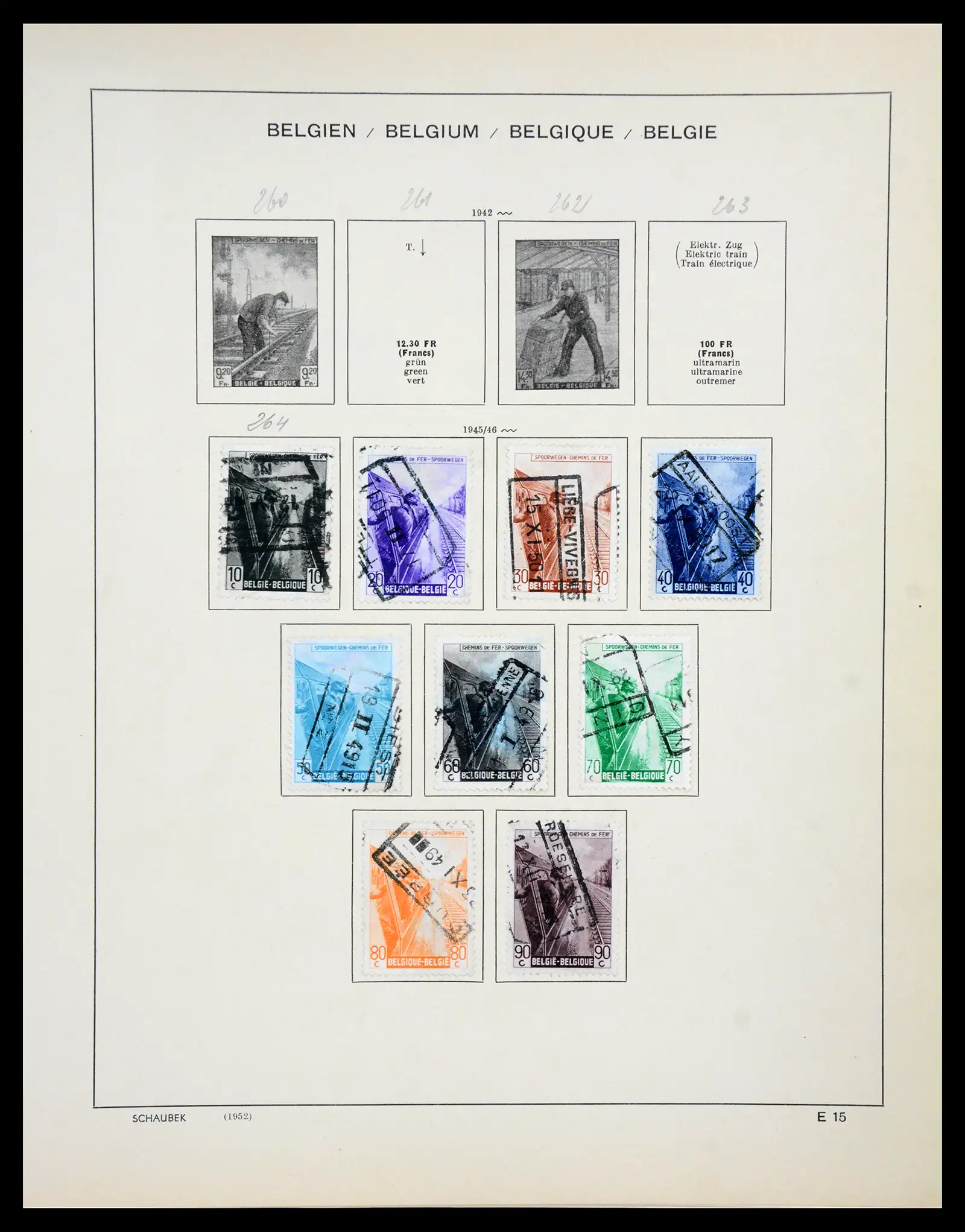 41329 0100 - Postzegelverzameling 41329 Belgie 1869-1982.