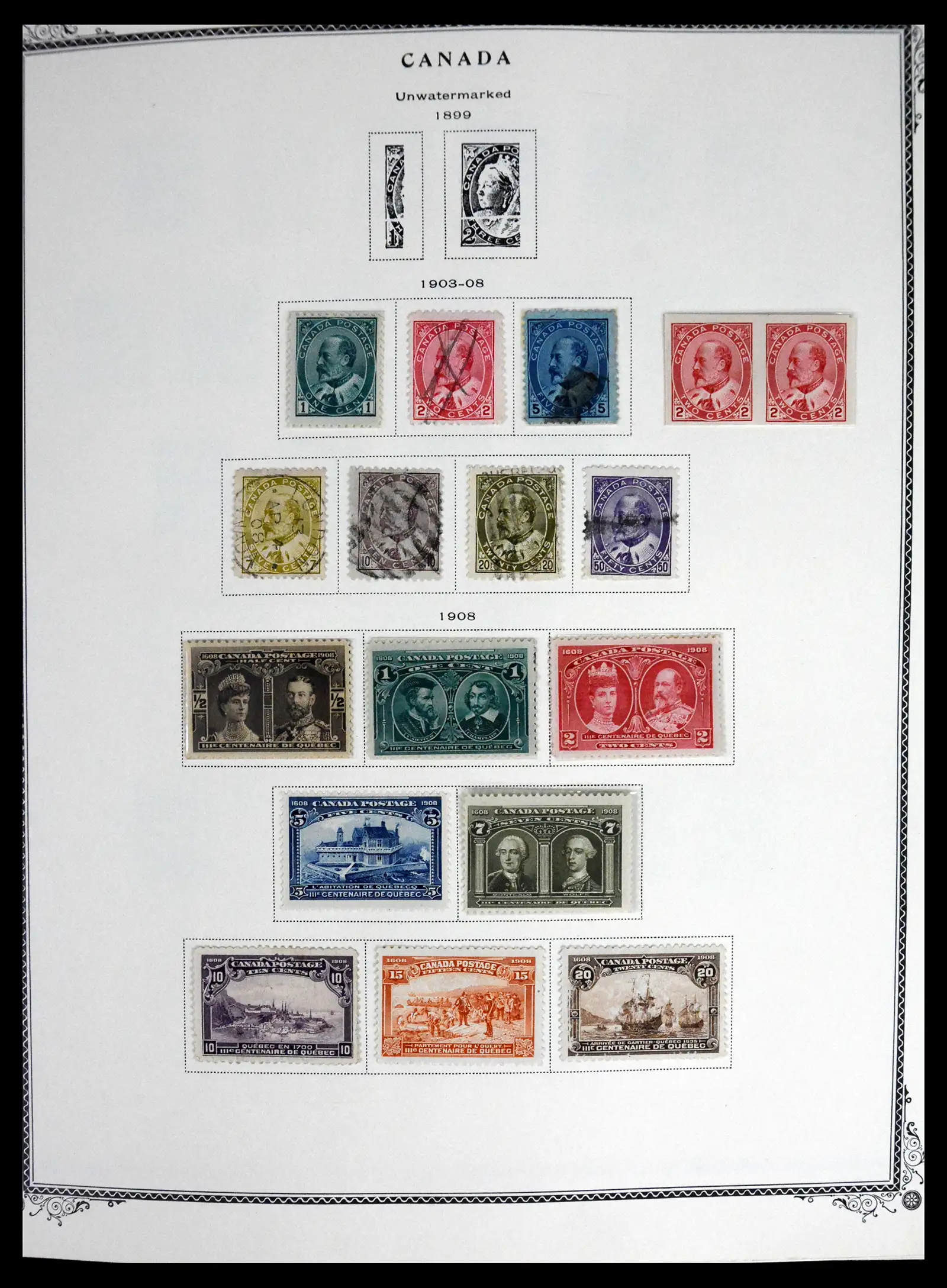 41330 0009 - Stamp collection 41330 Canada and territories supercollection 1851-1987.