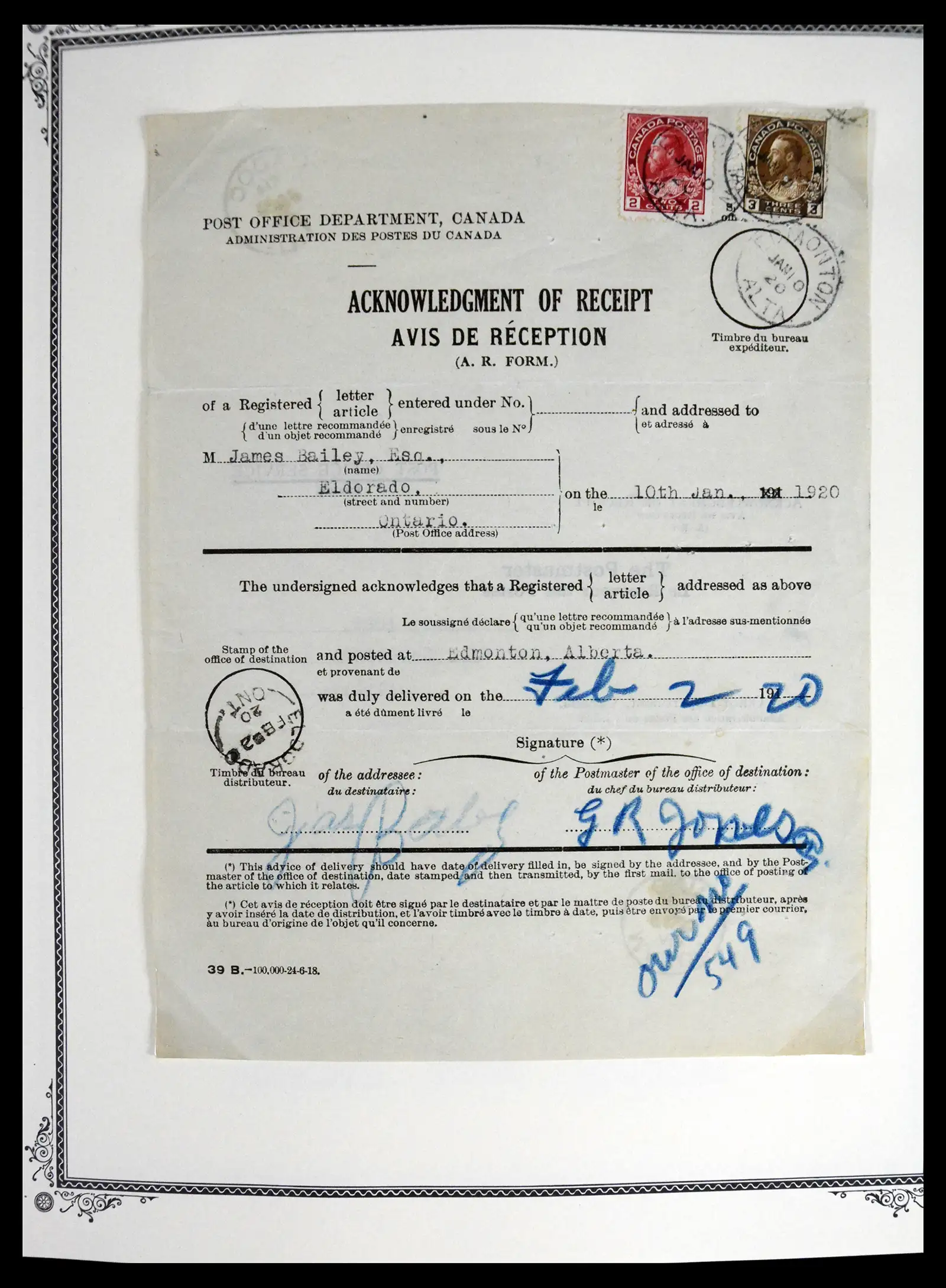 41330 0011 - Stamp collection 41330 Canada and territories supercollection 1851-1987.