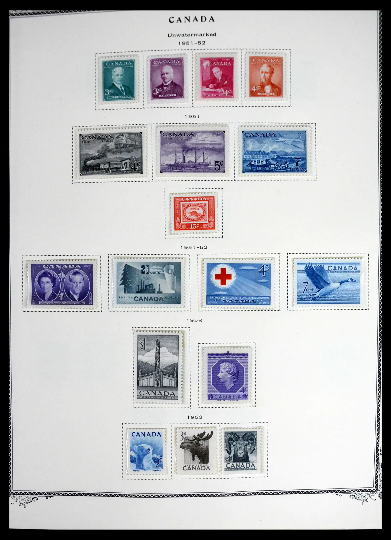 41330 0021 - Stamp collection 41330 Canada and territories supercollection 1851-1987.