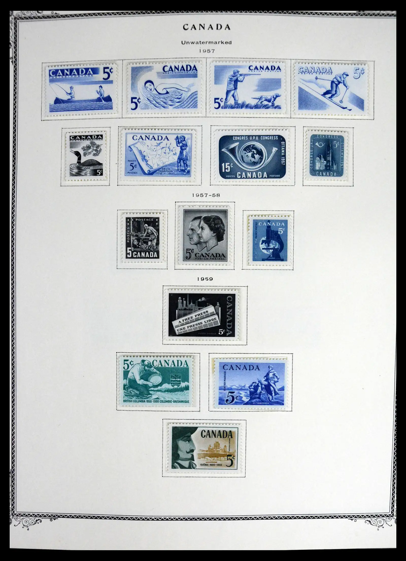 41330 0024 - Stamp collection 41330 Canada and territories supercollection 1851-1987.