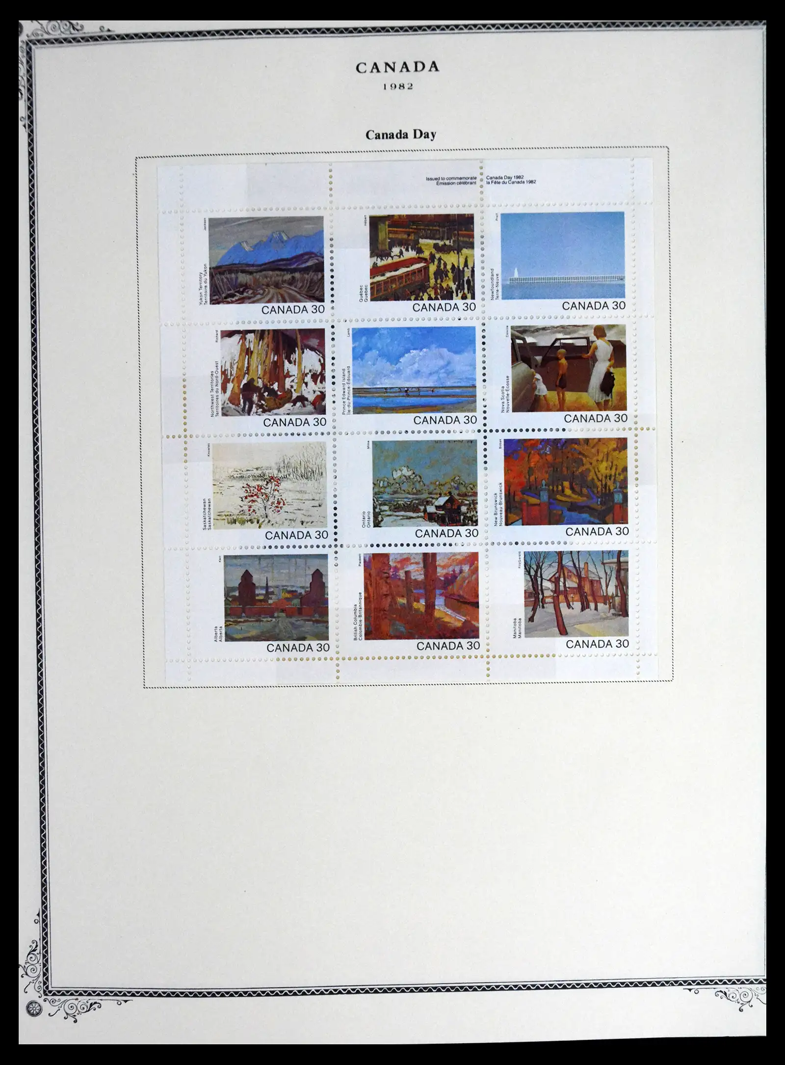 41330 0073 - Stamp collection 41330 Canada and territories supercollection 1851-1987.