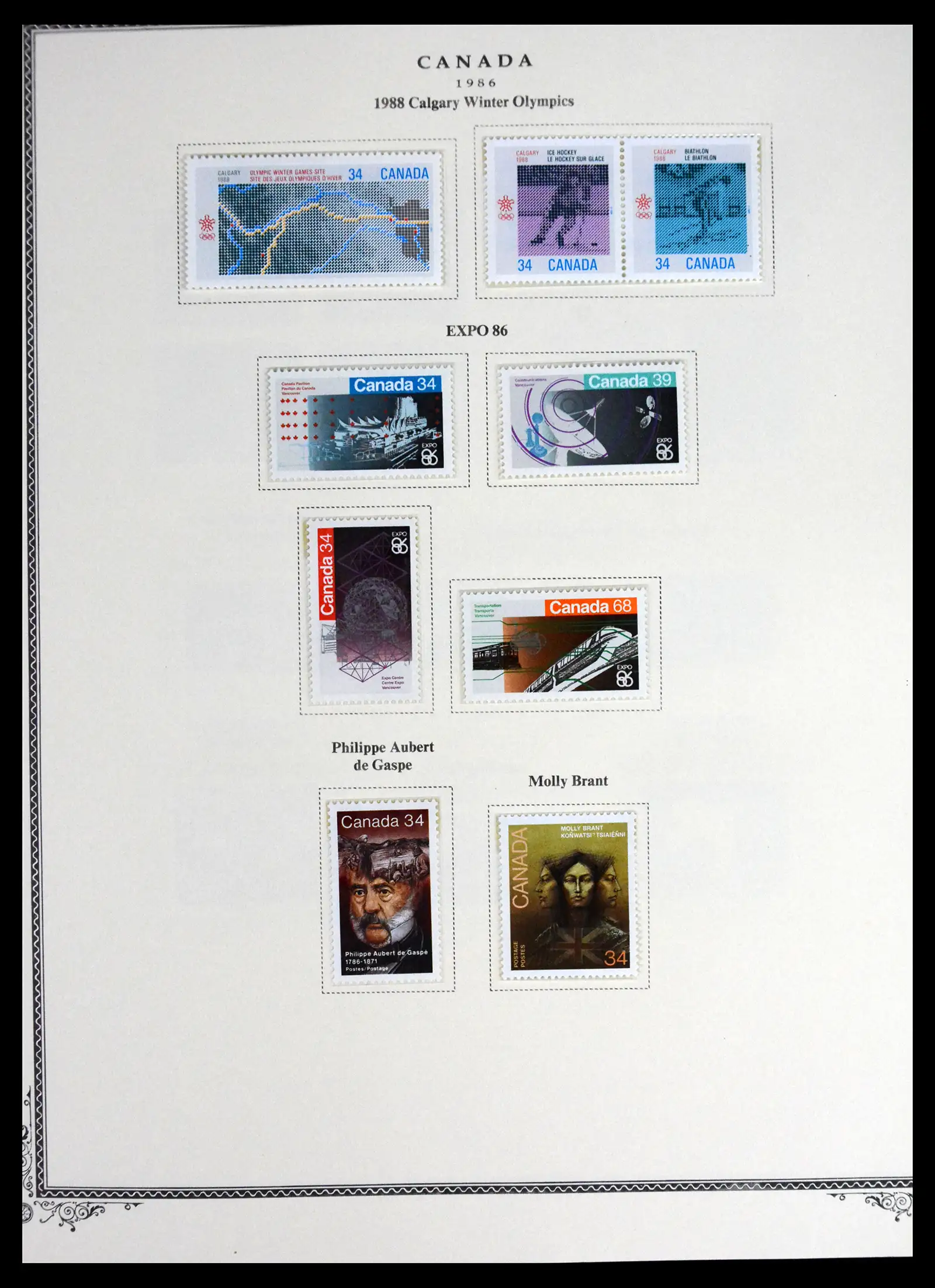 41330 0090 - Stamp collection 41330 Canada and territories supercollection 1851-1987.