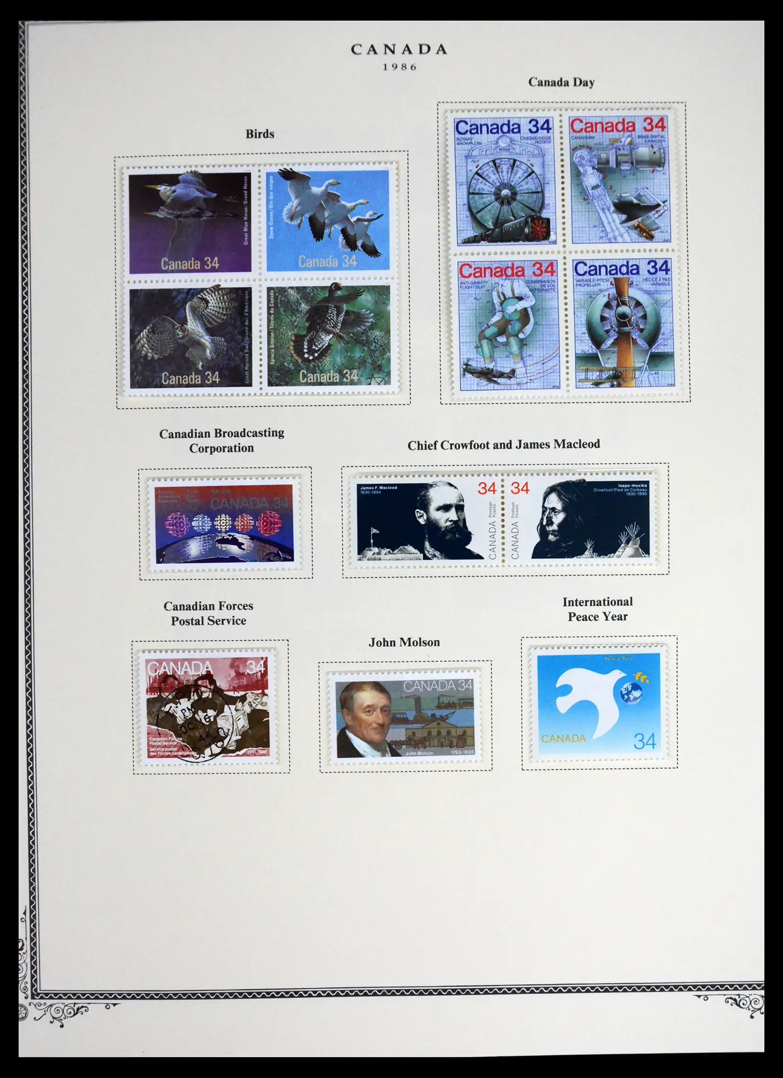 41330 0091 - Stamp collection 41330 Canada and territories supercollection 1851-1987.