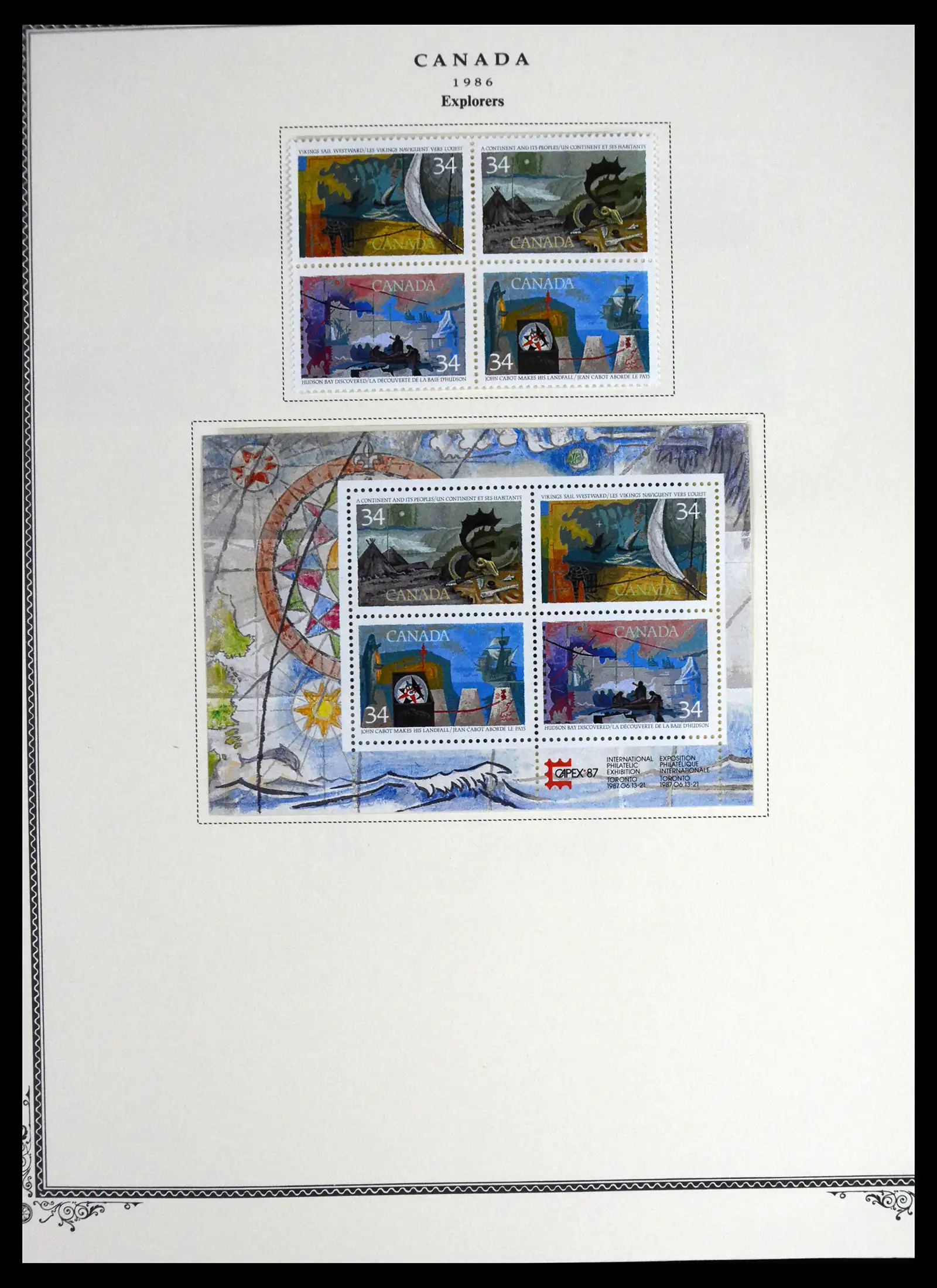 41330 0092 - Stamp collection 41330 Canada and territories supercollection 1851-1987.