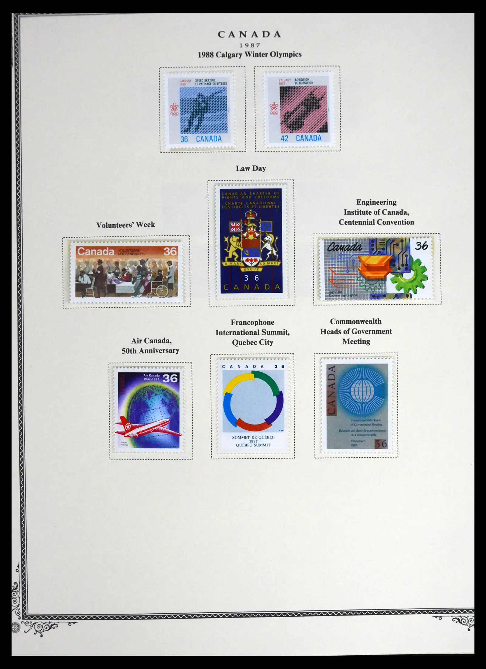 41330 0096 - Stamp collection 41330 Canada and territories supercollection 1851-1987.