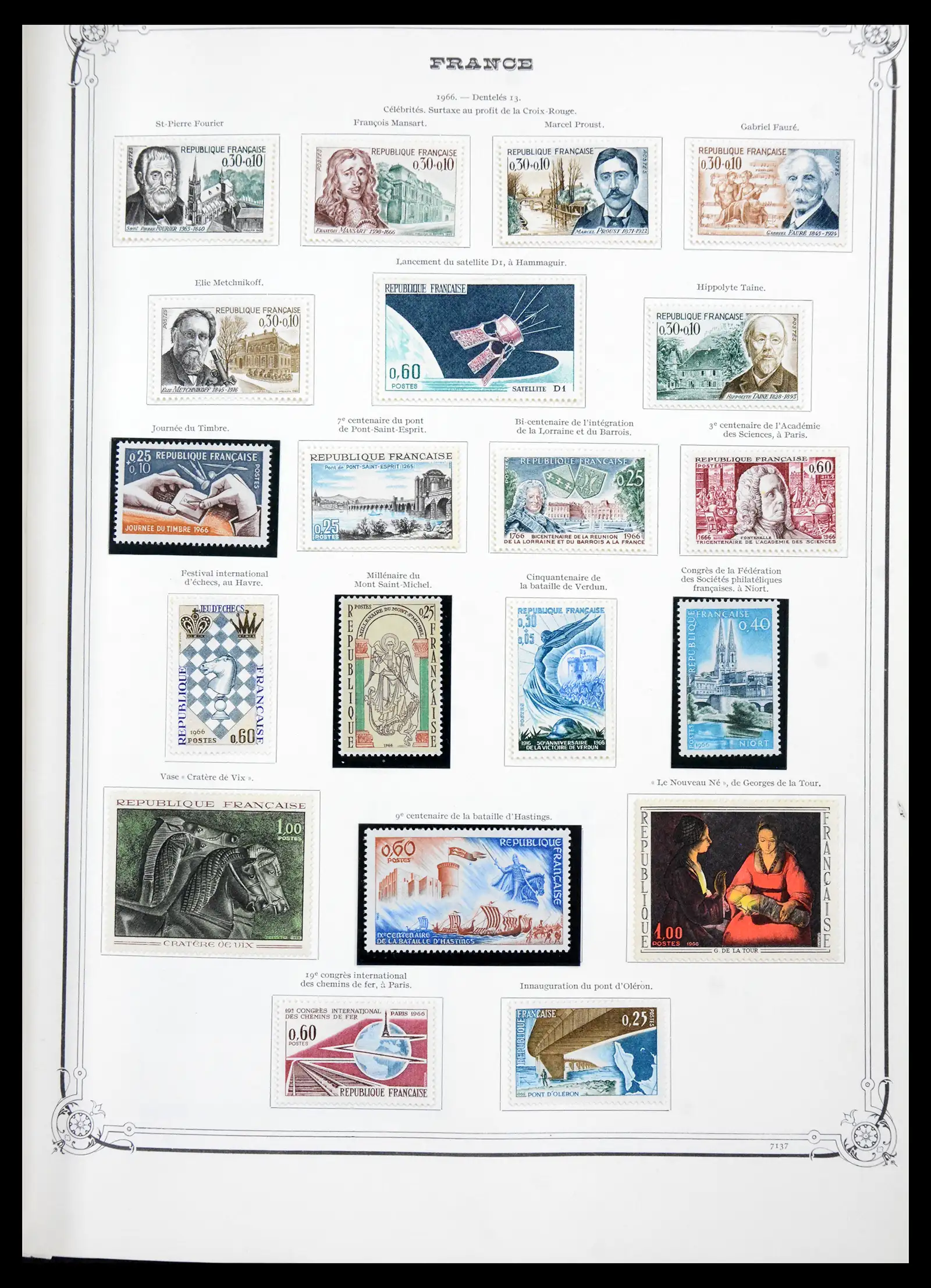 41337 0023 - Postzegelverzameling 41337 Frankrijk 1962-2005.