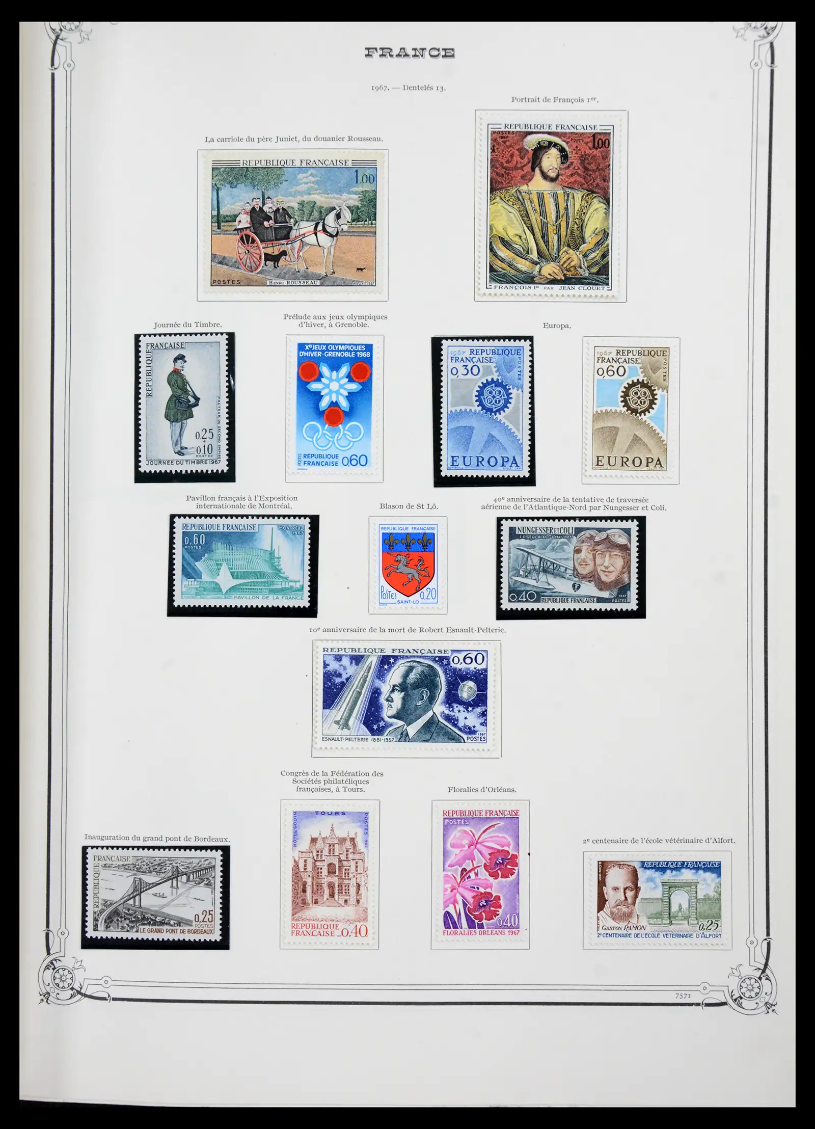 41337 0028 - Postzegelverzameling 41337 Frankrijk 1962-2005.