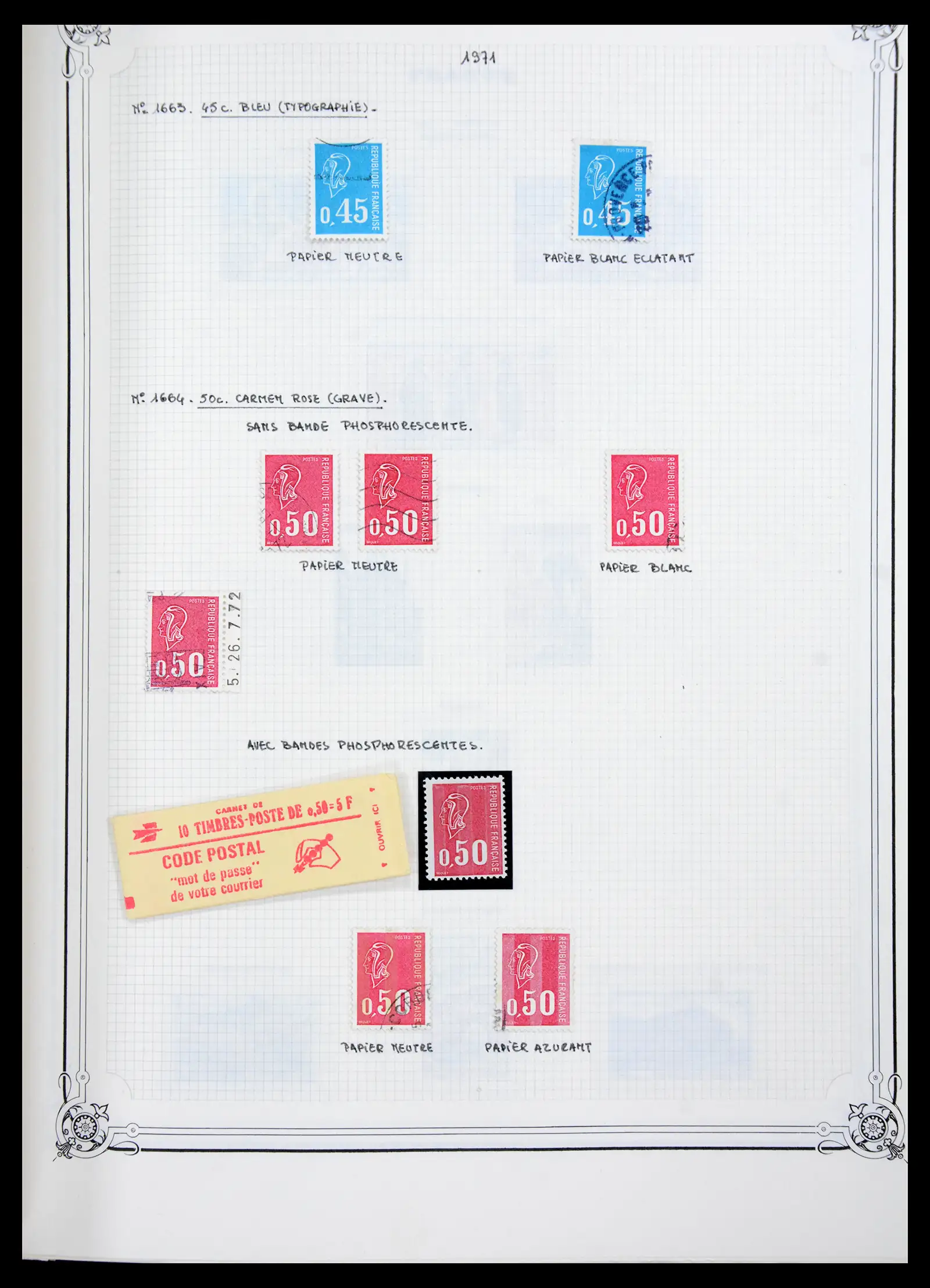 41337 0051 - Postzegelverzameling 41337 Frankrijk 1962-2005.
