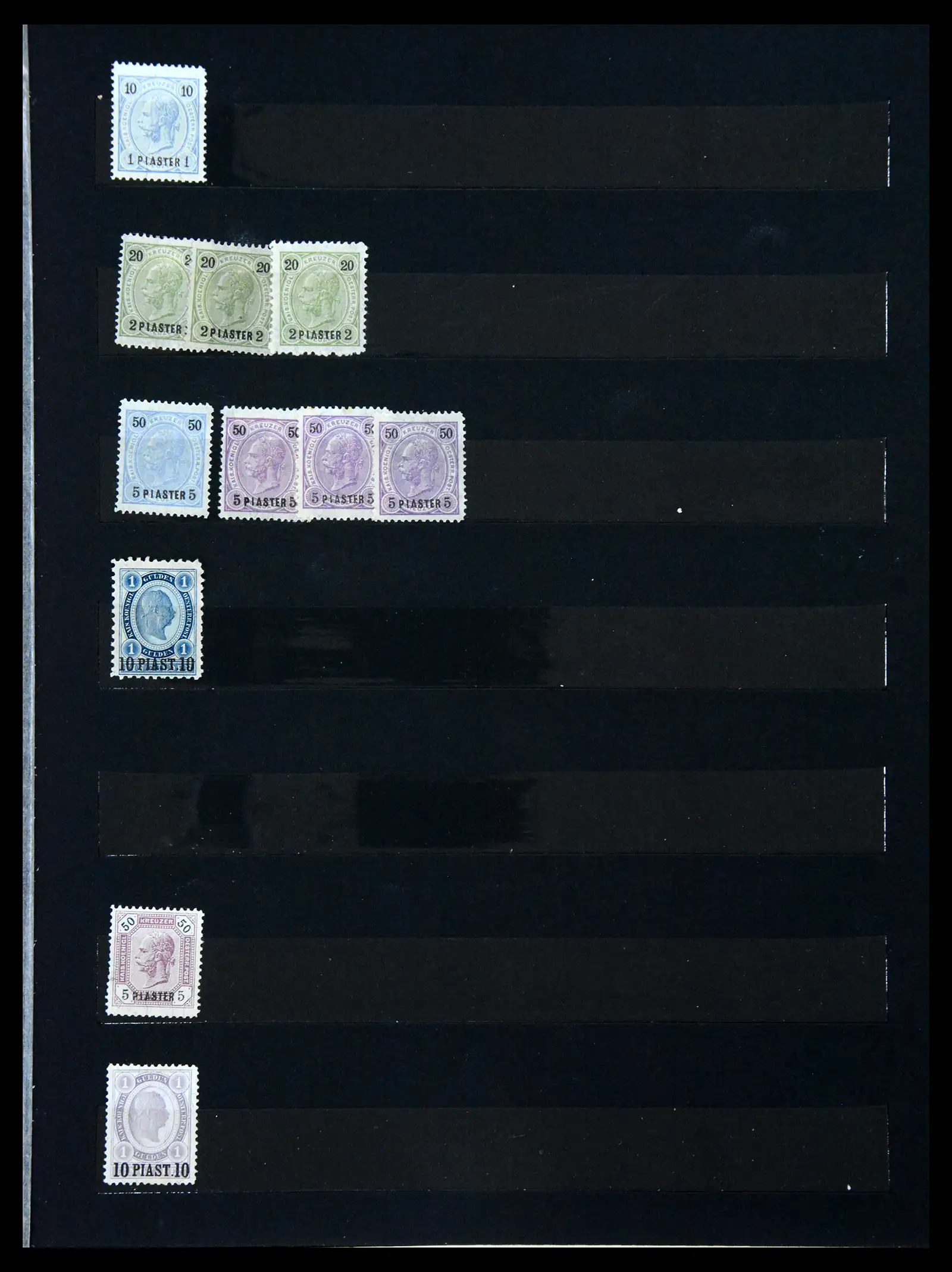 41338 0007 - Postzegelverzameling 41338 Oostenrijks Levant 1850-1907.