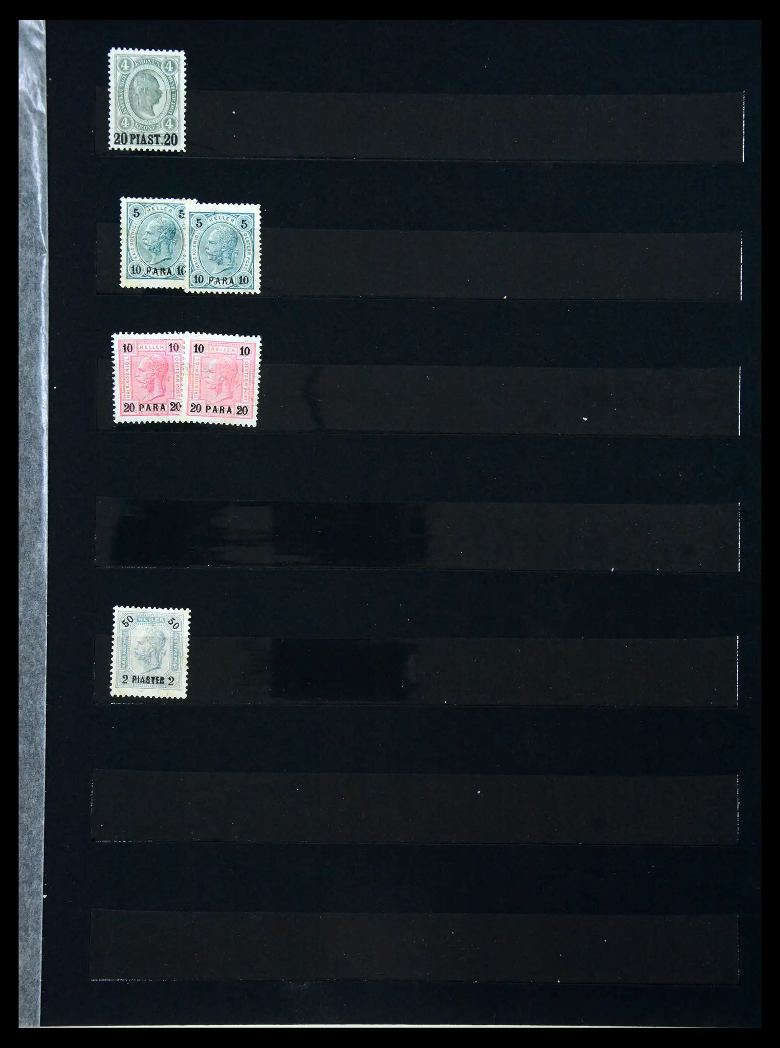 41338 0009 - Postzegelverzameling 41338 Oostenrijks Levant 1850-1907.