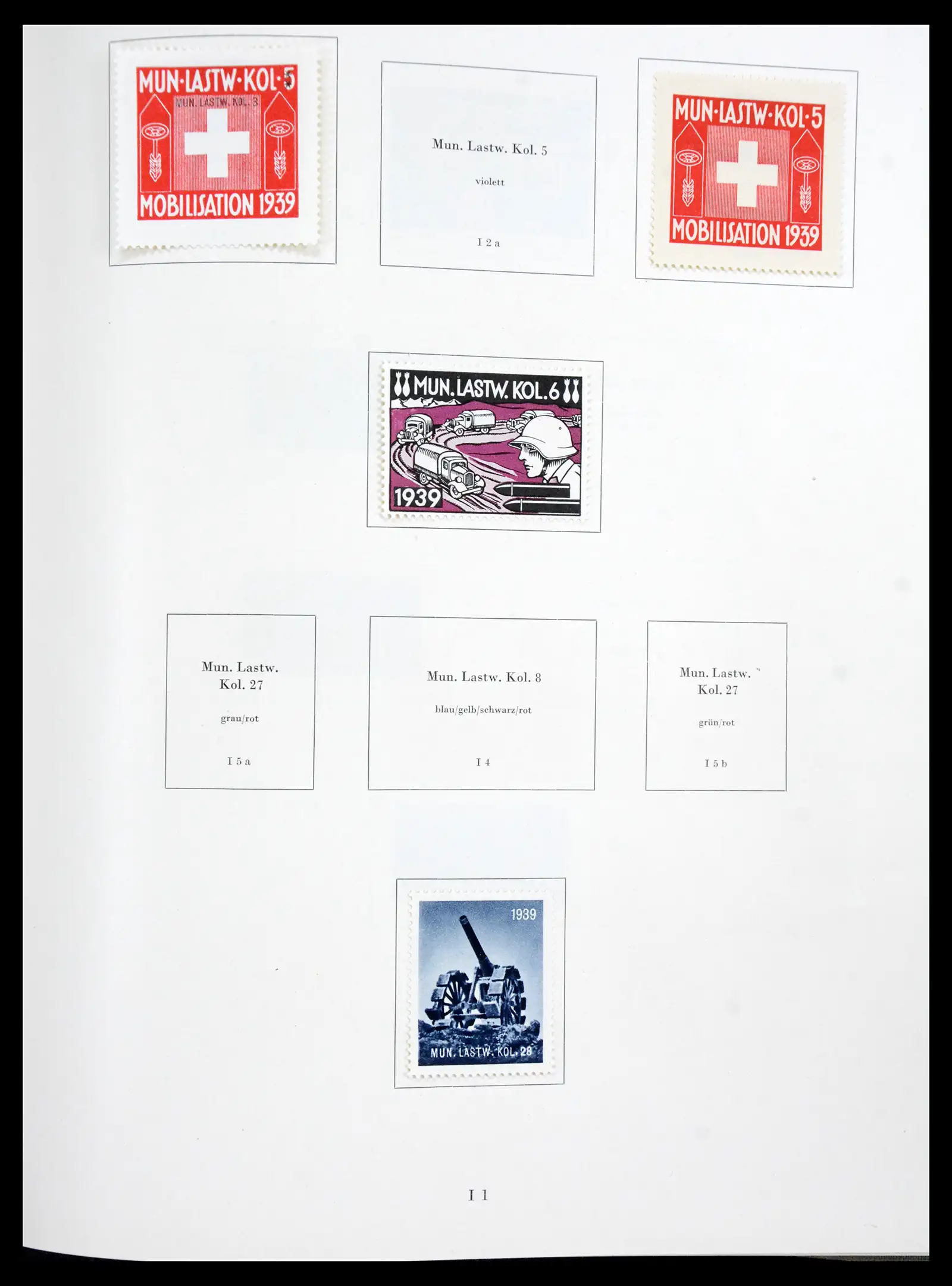 41339 0059 - Postzegelverzameling 41339 Zwitserland soldatenzegels 1939-1945.