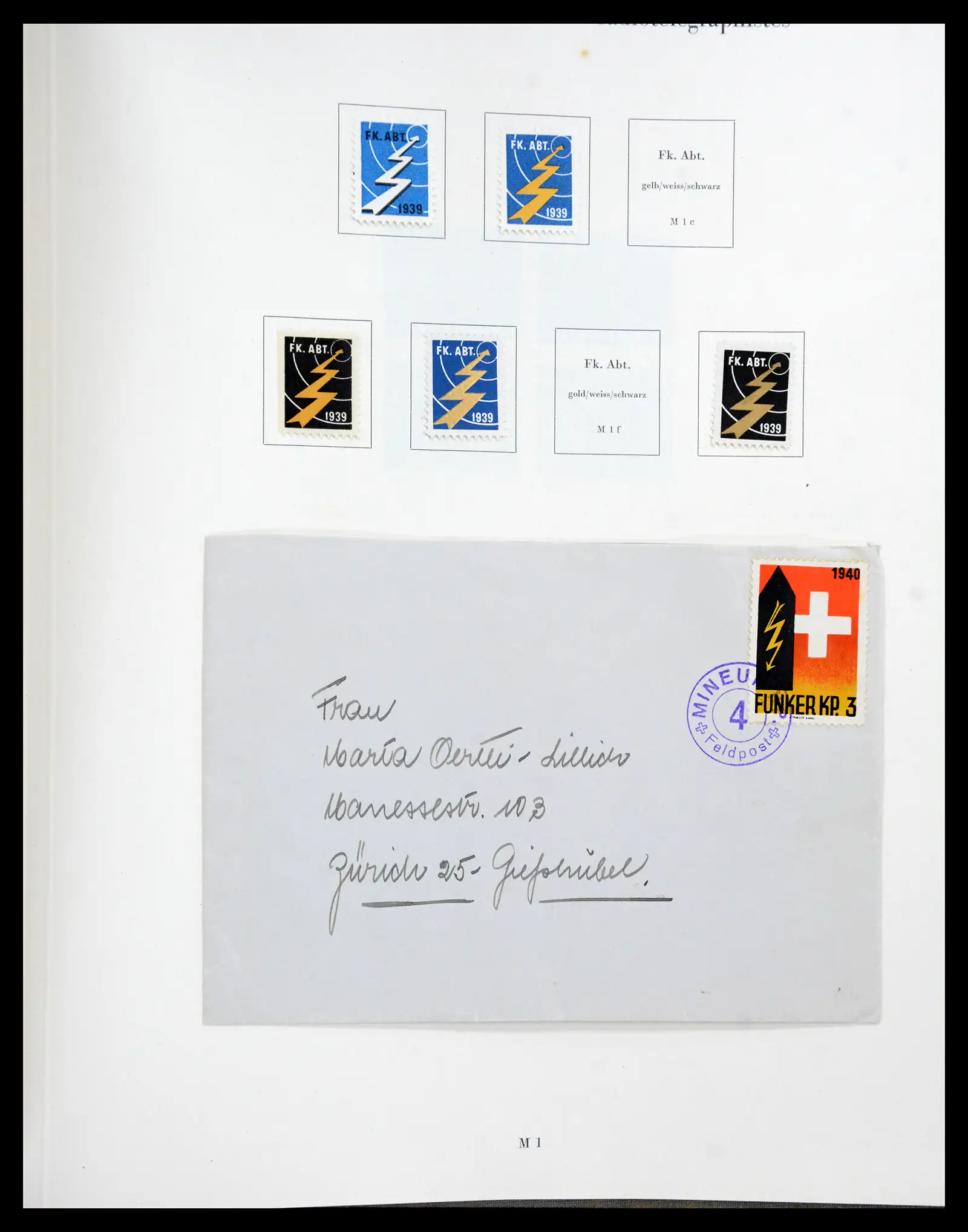 41339 0072 - Postzegelverzameling 41339 Zwitserland soldatenzegels 1939-1945.