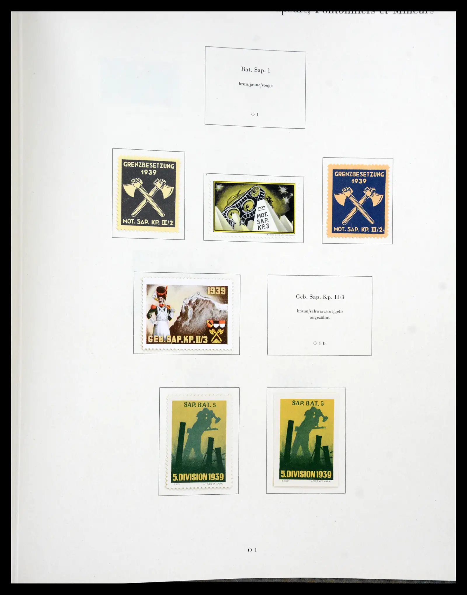 41339 0077 - Postzegelverzameling 41339 Zwitserland soldatenzegels 1939-1945.