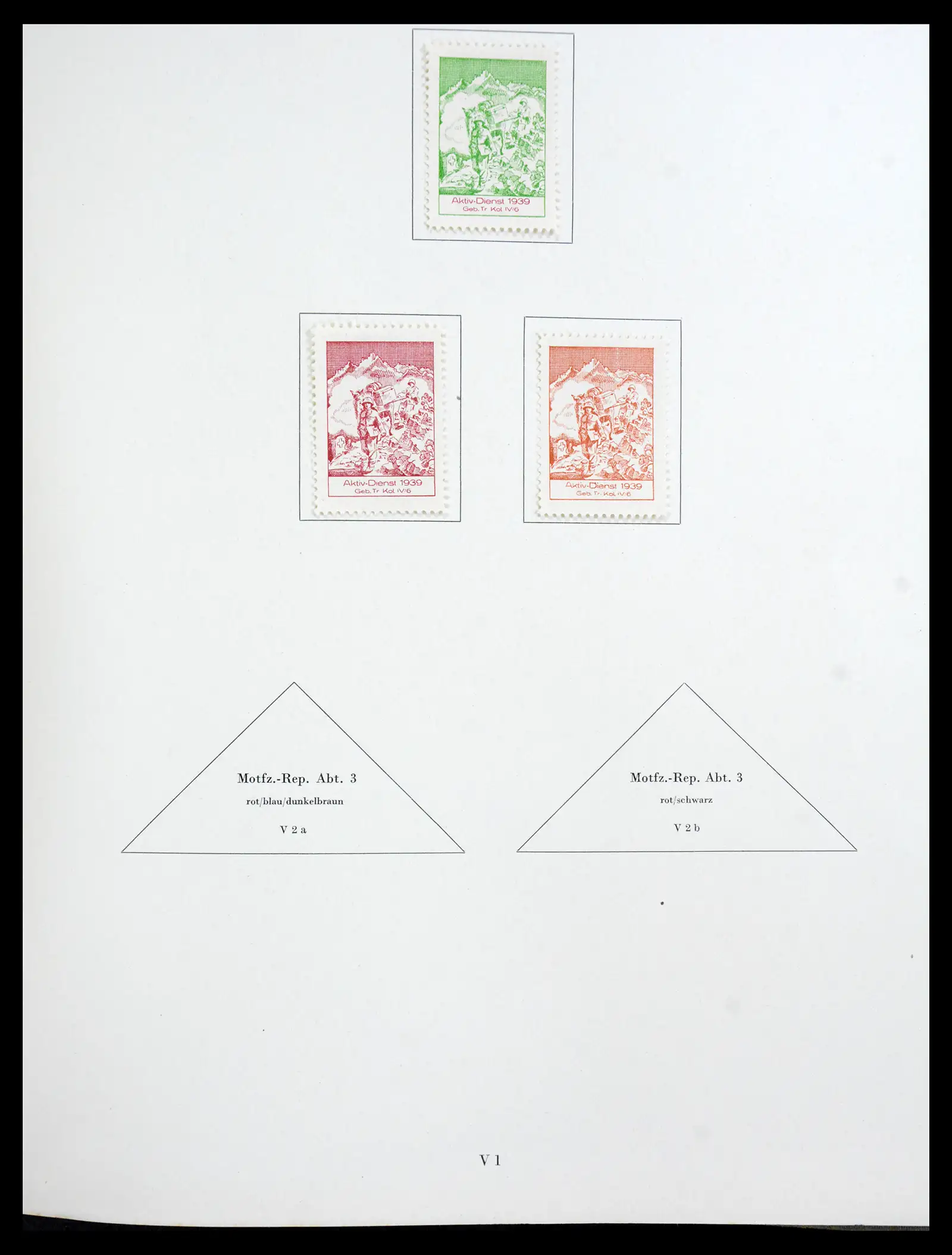 41339 0097 - Postzegelverzameling 41339 Zwitserland soldatenzegels 1939-1945.