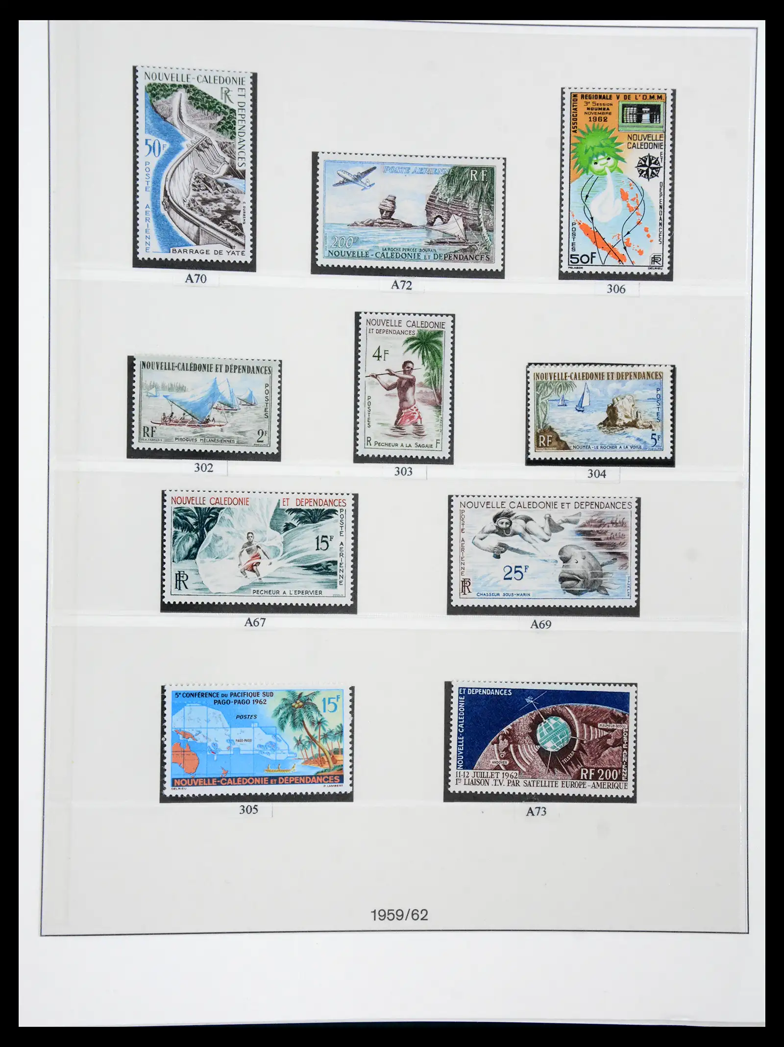 41341 0021 - Postzegelverzameling 41341 Nieuw Caledonië 1900-2010.