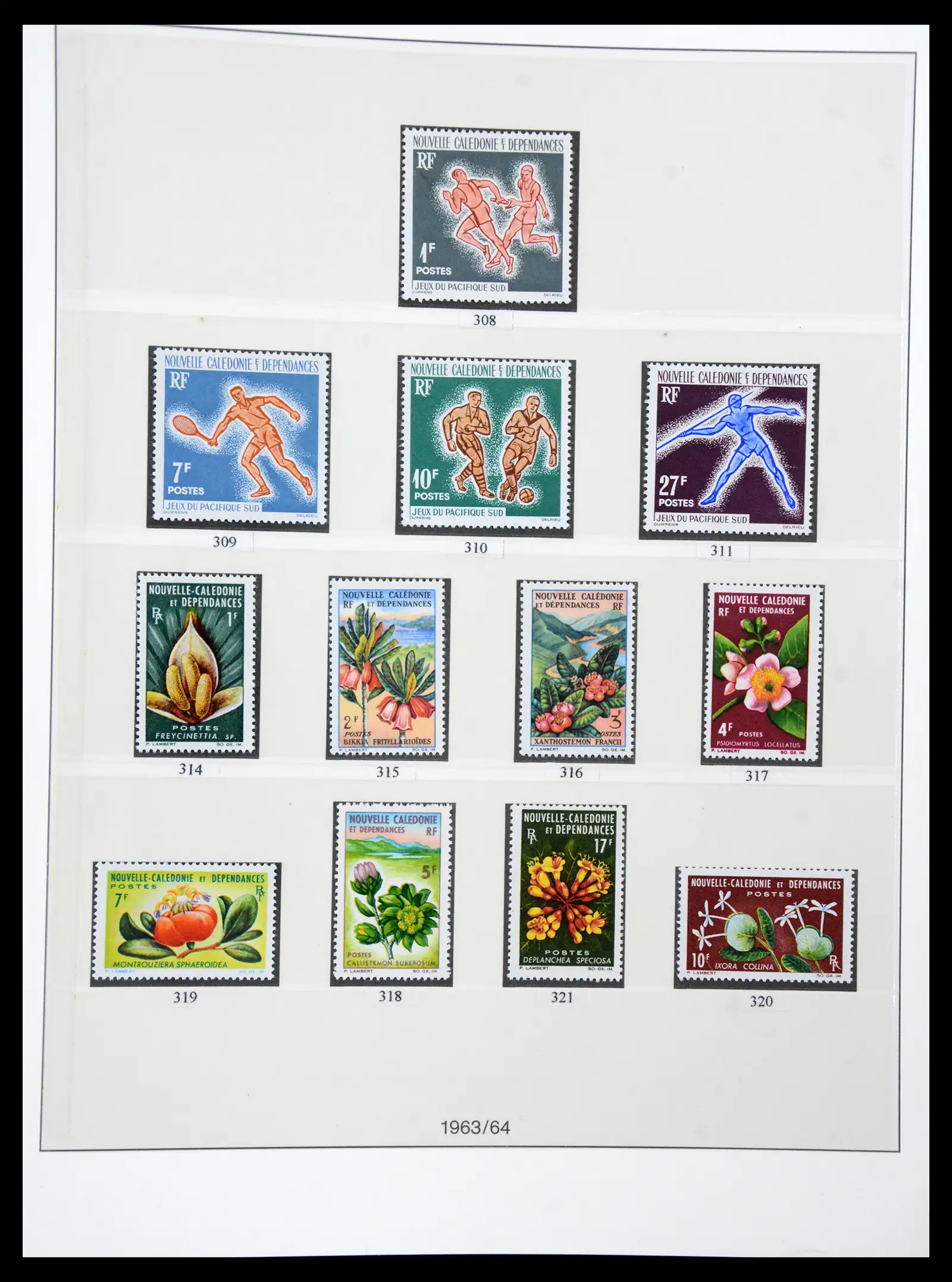 41341 0022 - Postzegelverzameling 41341 Nieuw Caledonië 1900-2010.