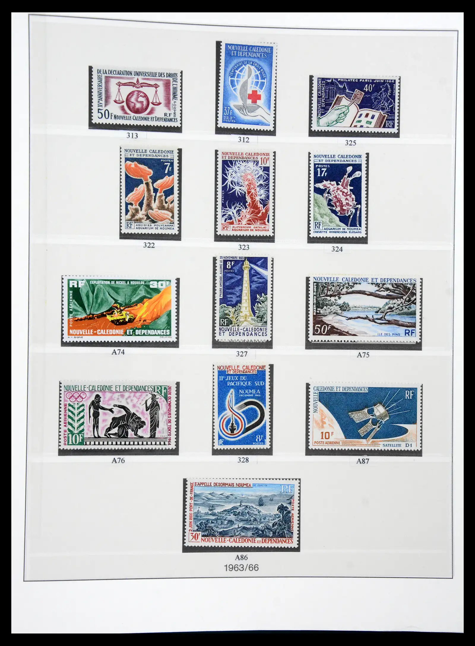 41341 0023 - Postzegelverzameling 41341 Nieuw Caledonië 1900-2010.