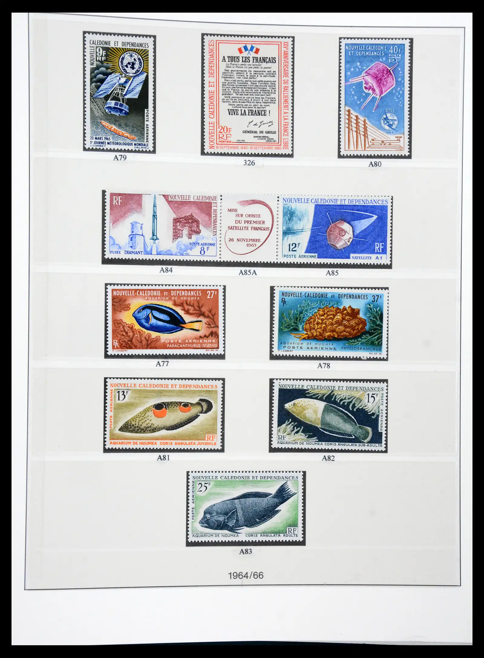 41341 0024 - Postzegelverzameling 41341 Nieuw Caledonië 1900-2010.