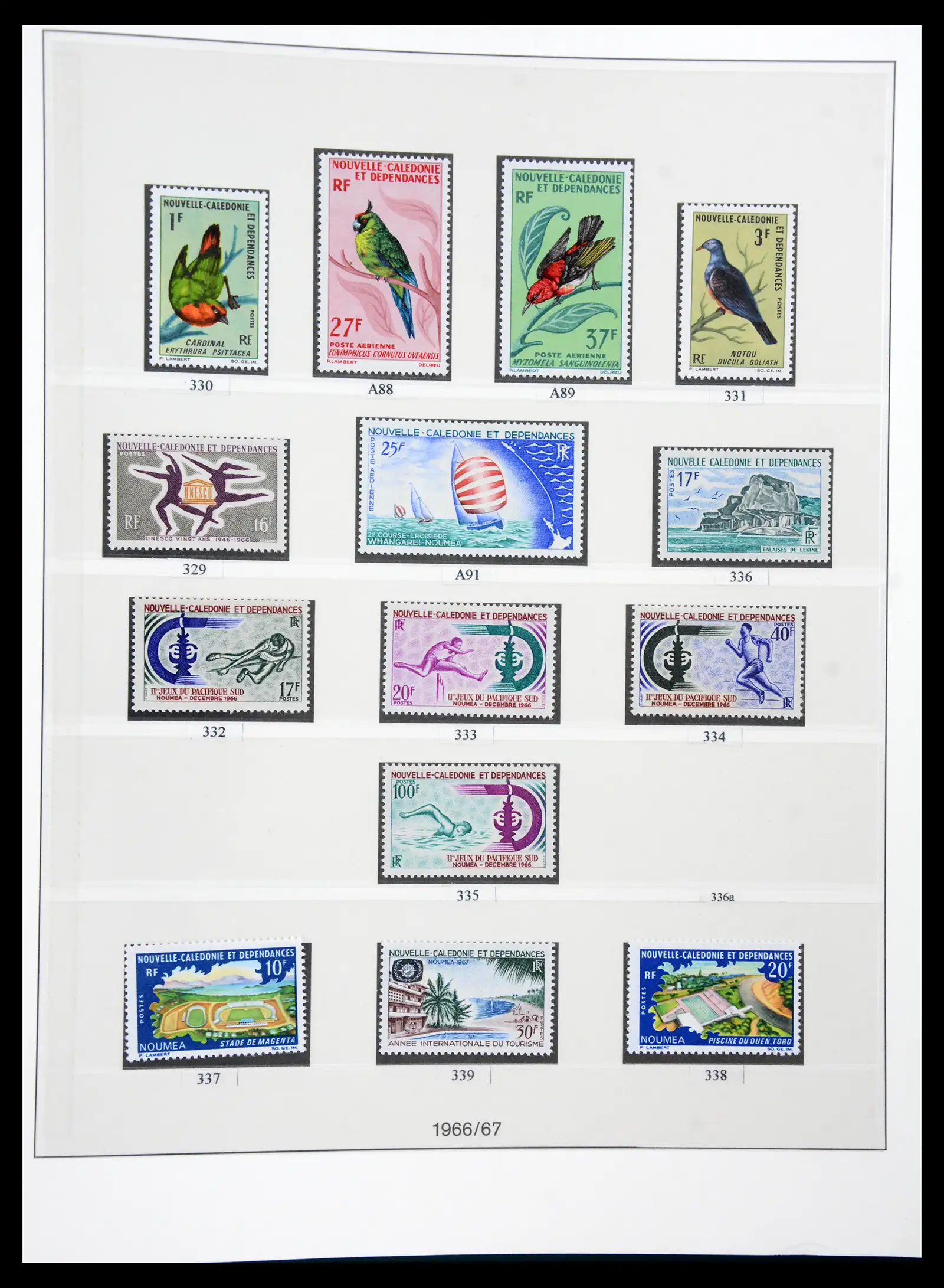 41341 0025 - Postzegelverzameling 41341 Nieuw Caledonië 1900-2010.