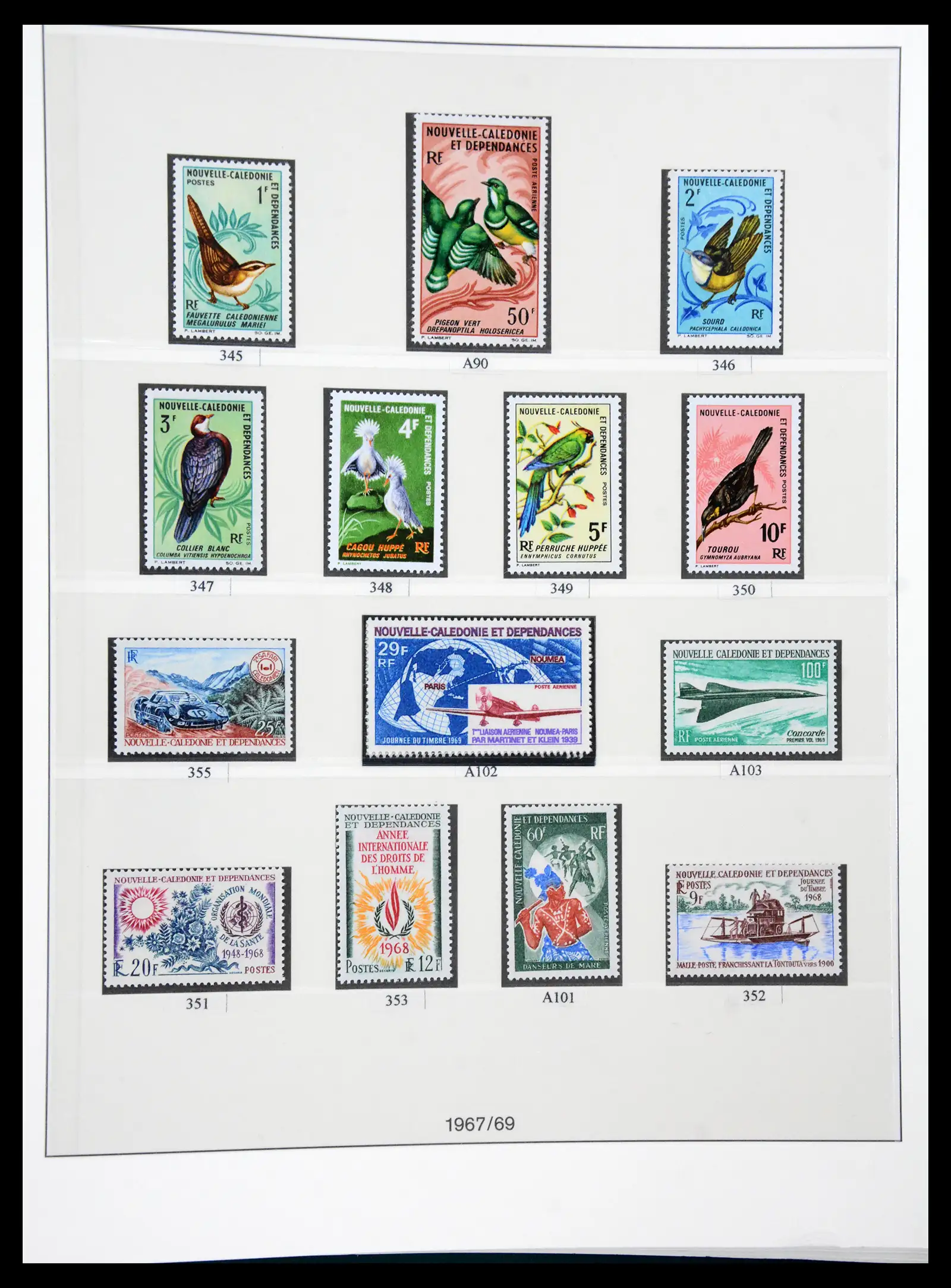 41341 0027 - Postzegelverzameling 41341 Nieuw Caledonië 1900-2010.