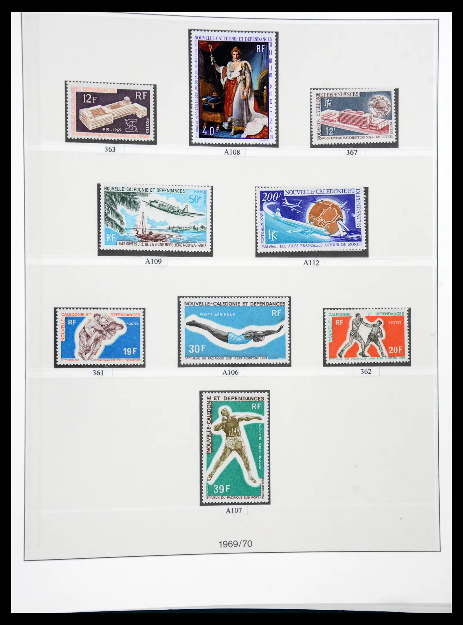 41341 0029 - Postzegelverzameling 41341 Nieuw Caledonië 1900-2010.